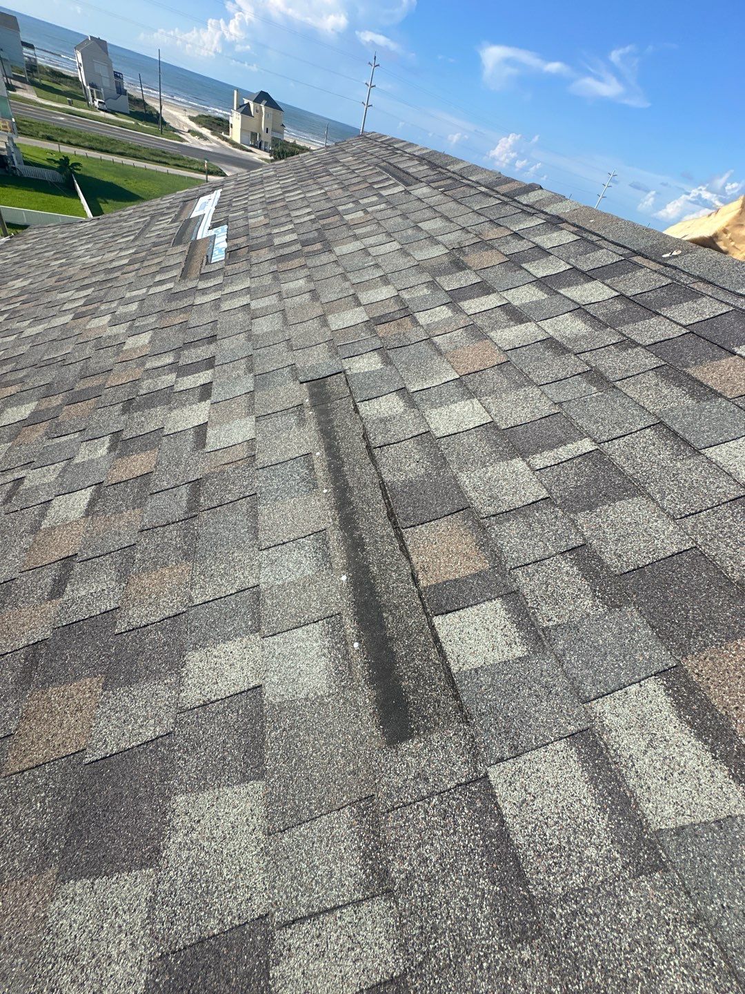 Hail Damage using Owen's Corning Duration (Lifetime) Shingles by Roof Repair Company