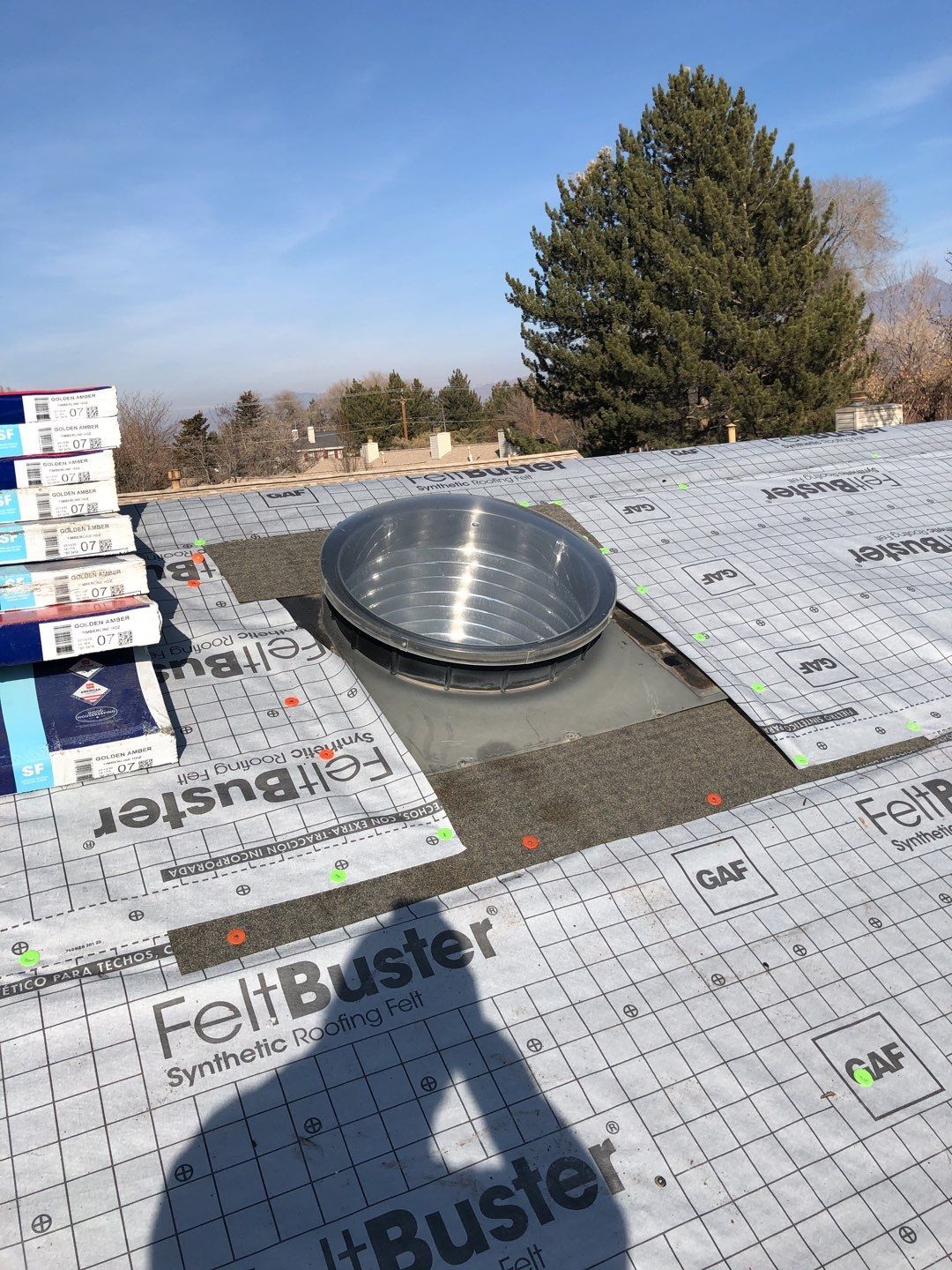 Storm Damaged Roof using GAF Timberline HDZ - Lifetime Shingle by The Roof Doctor