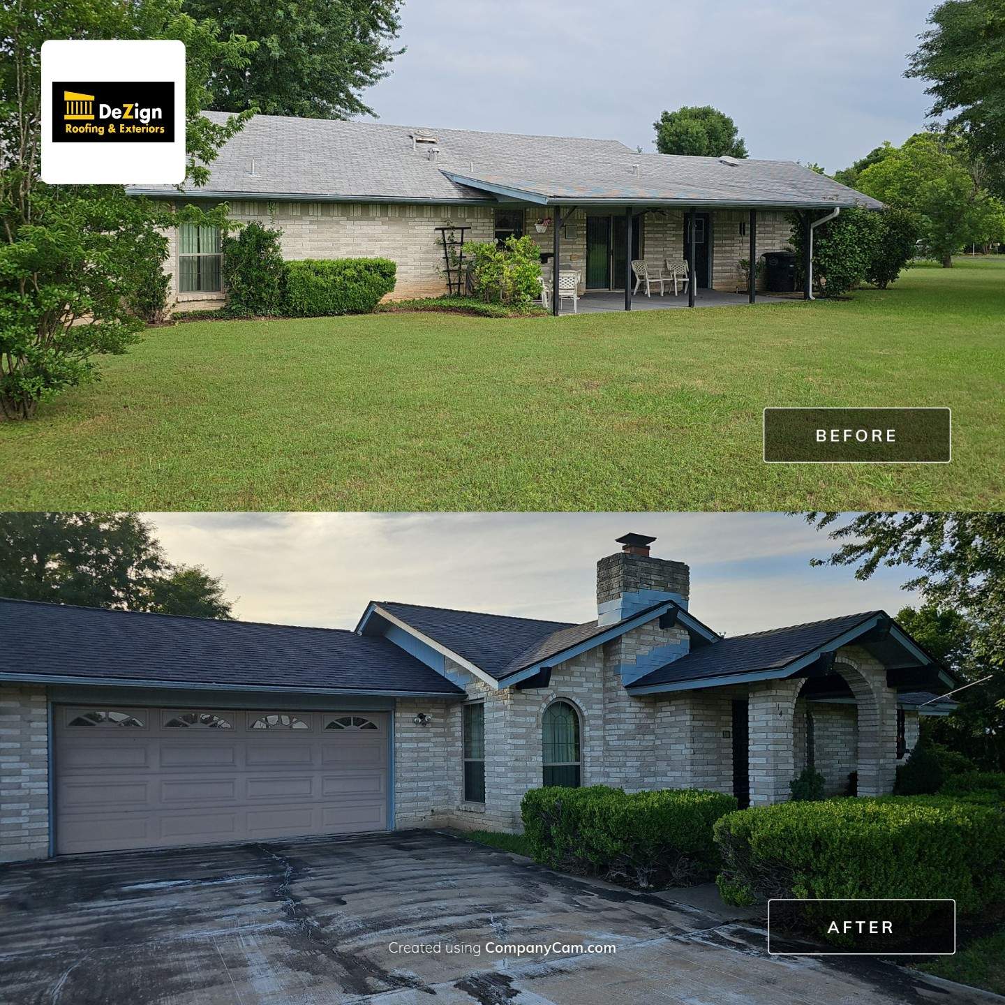Residential Roofing Installation using Owens Corning Oakridge Onyx Black by DeZign Roofing & Exteriors