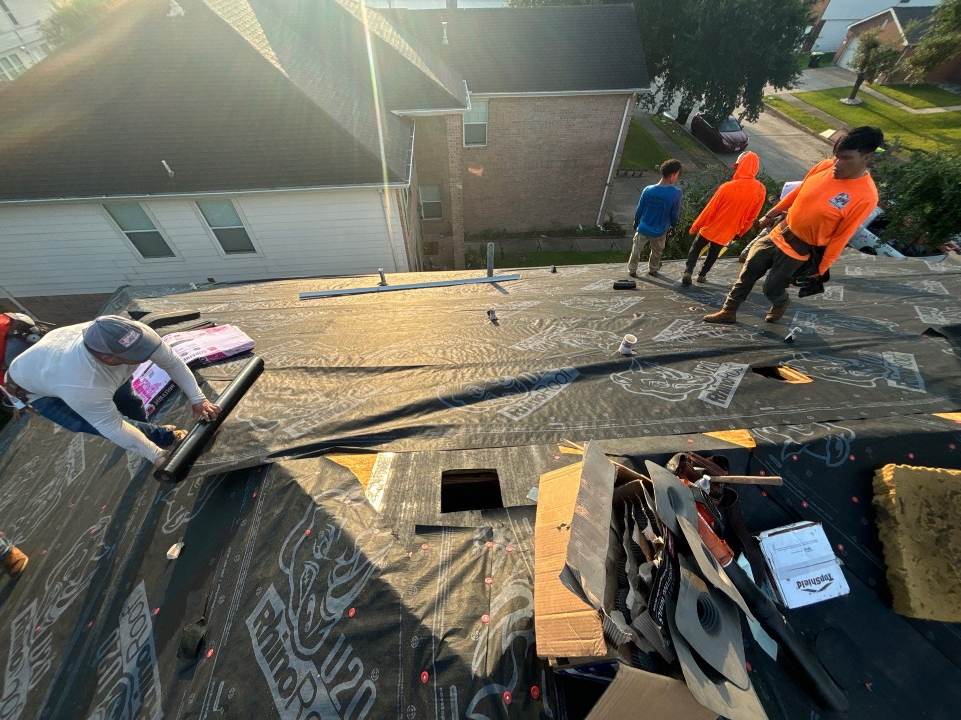 Residential Roofing Installation using Owen's Corning Duration (Lifetime) Shingles by Roof Repair Company