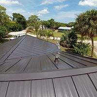 24ga 1" Nail-Strip Dark Bronze by Total Roofing System The Metal Roof Experts