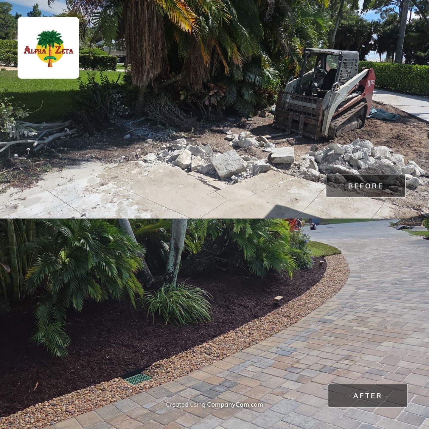 Stuart Showcase: Turning Concrete Chaos into Paver Perfection by Alpha Zeta Enterprises Inc