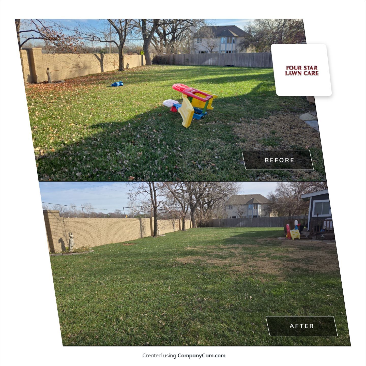 Project in Wichita by Four Star Lawn Care