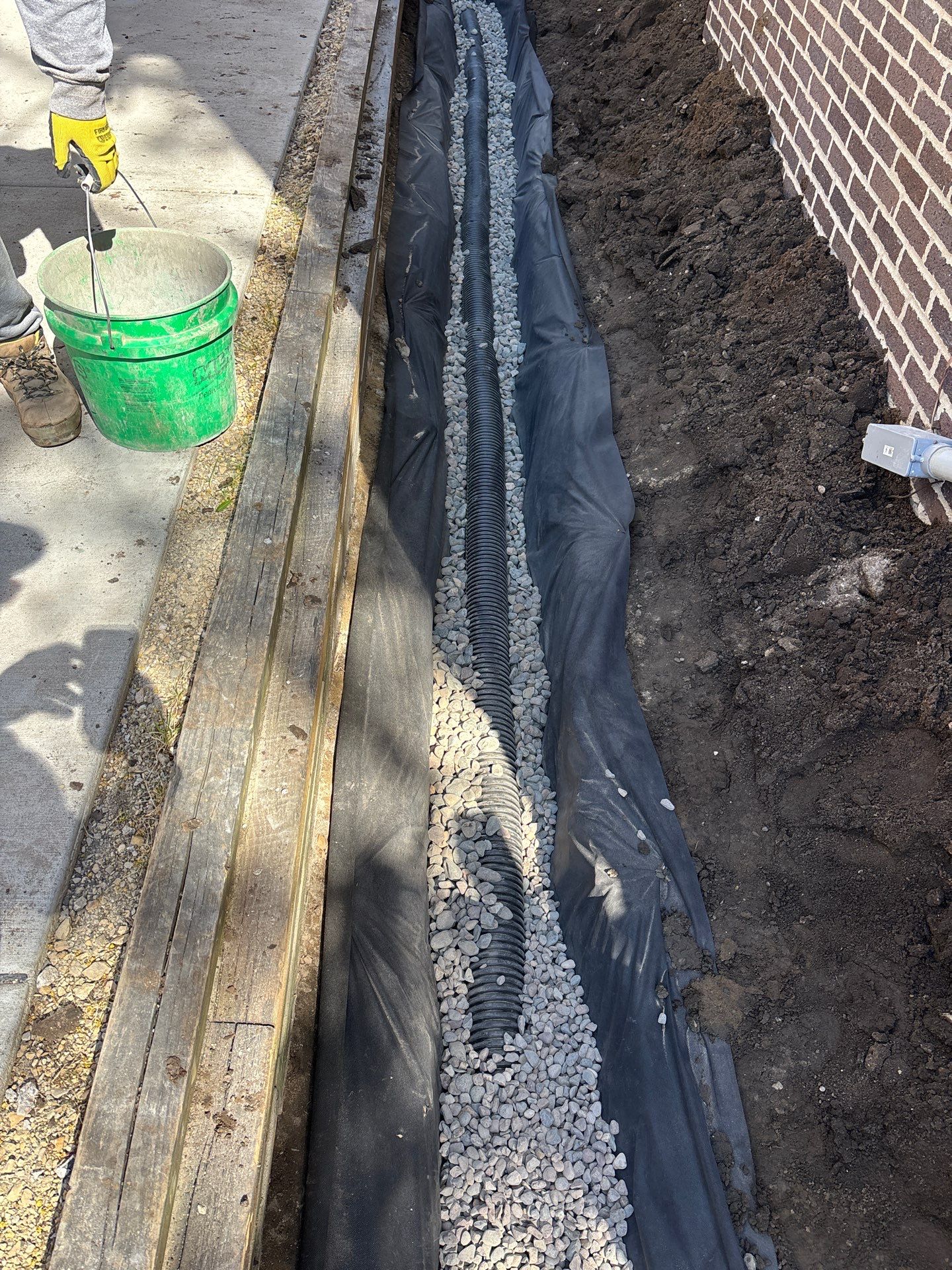 Foundation Drainage Board & French Drain in Southwest Minneapolis by Waterproofing Northeast
