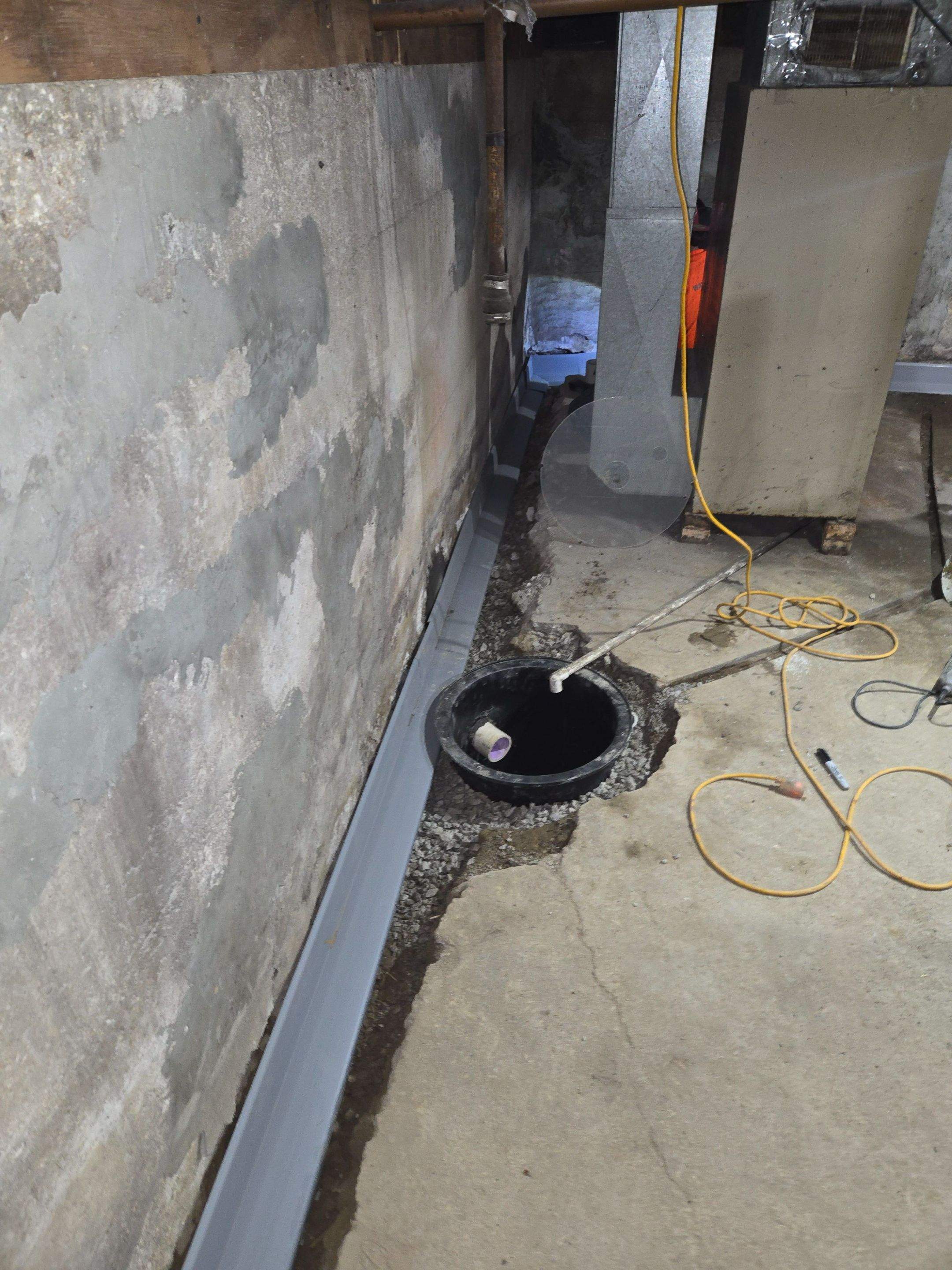 Advanced Foundation Drainage and Hydrostatic Pressure Relief System by Allied Water Services