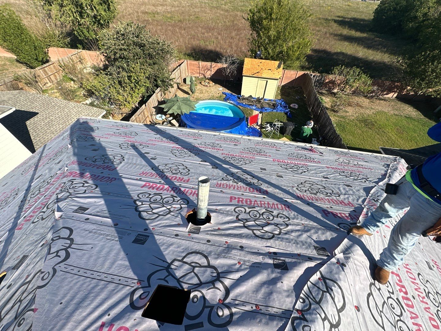Residential Roofing Installation using Owen's Corning Duration (Lifetime) Shingles by Roof Repair Company