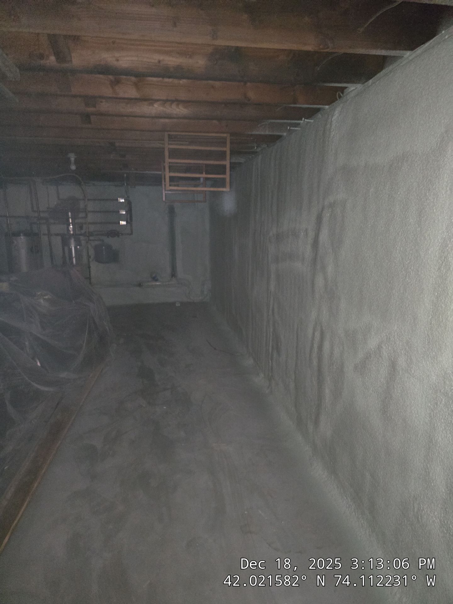 Attic Insulation using open cell spray foam by NYS Foam & Energy
