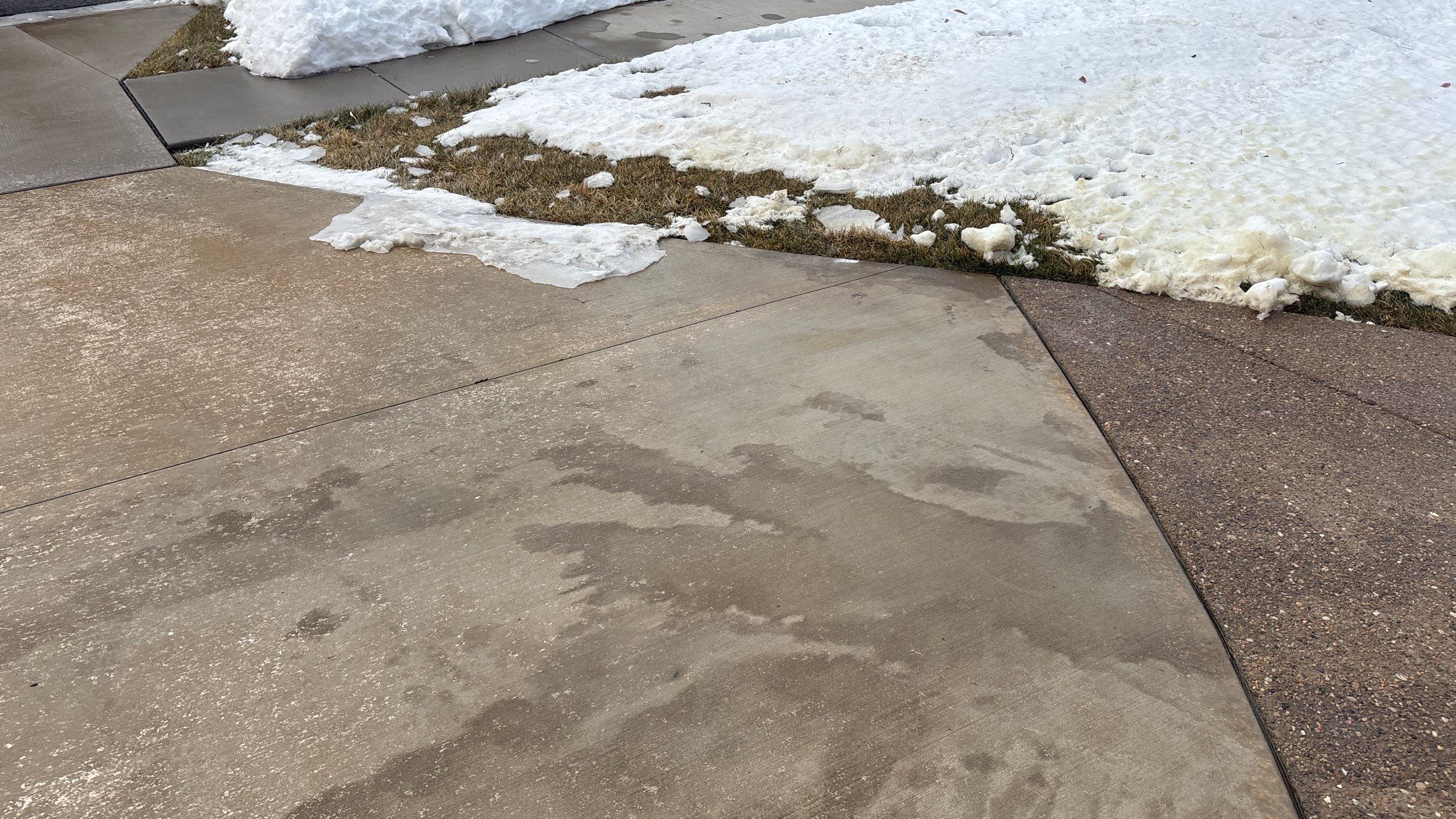 Two-Tone Driveway Resurface - Olathe, KS by Big Red Decorative Concrete, LLC