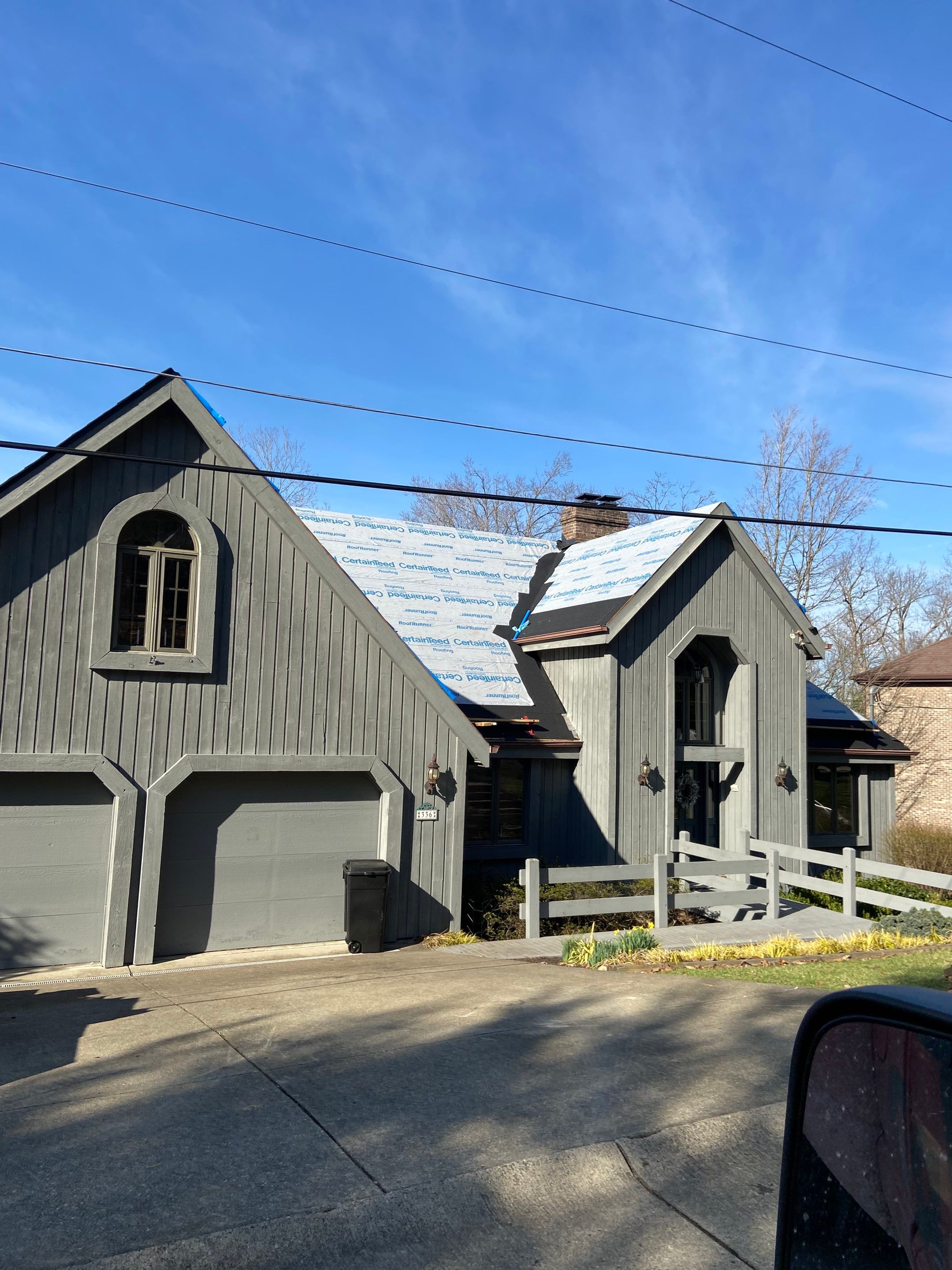 Residential Roofing Installation using Certainteed Belmont Shingle in Black Granite by Secure Construction Company Inc