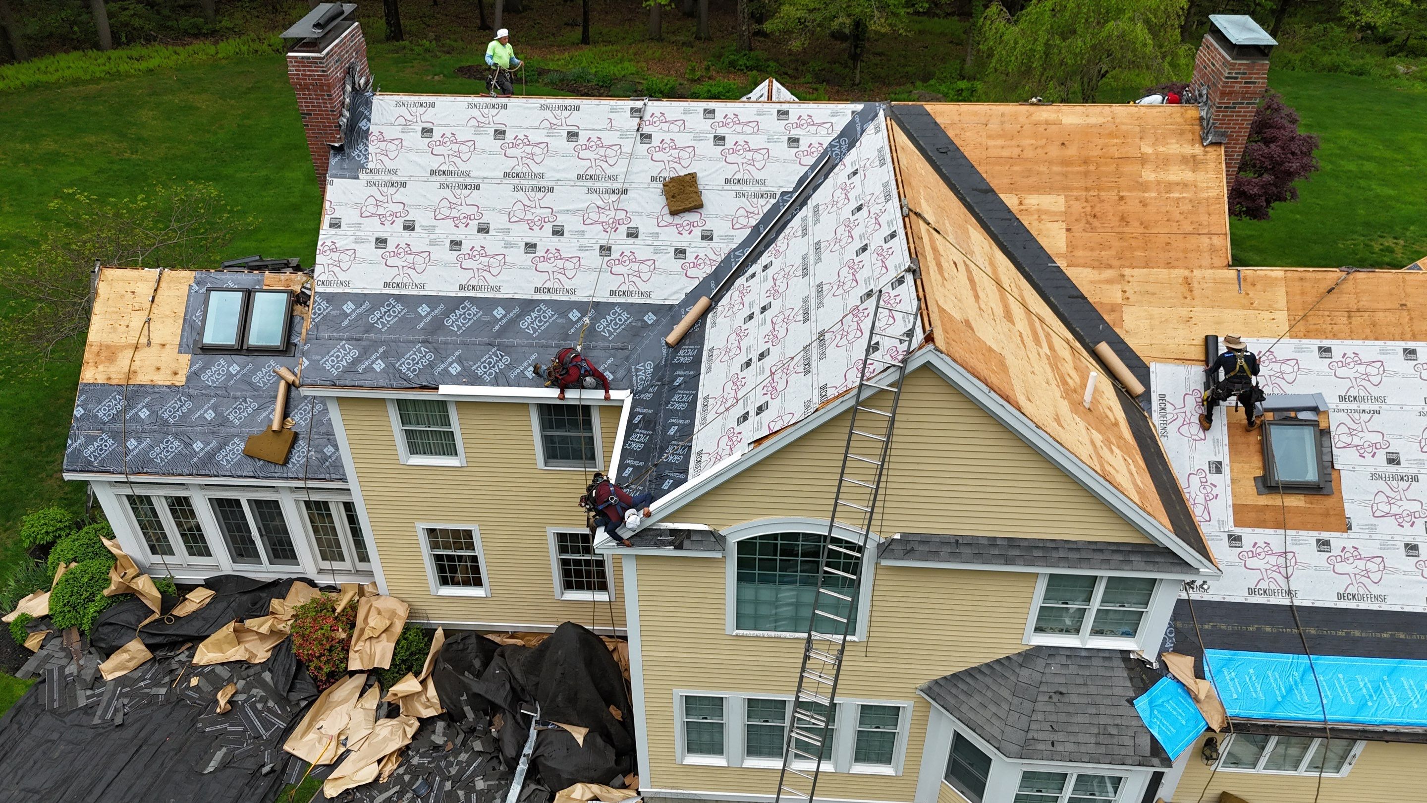 Roof Replacement with Owens Corning Shingles and Copper Flashing by Mighty Dog Roofing of Greater Middlesex County
