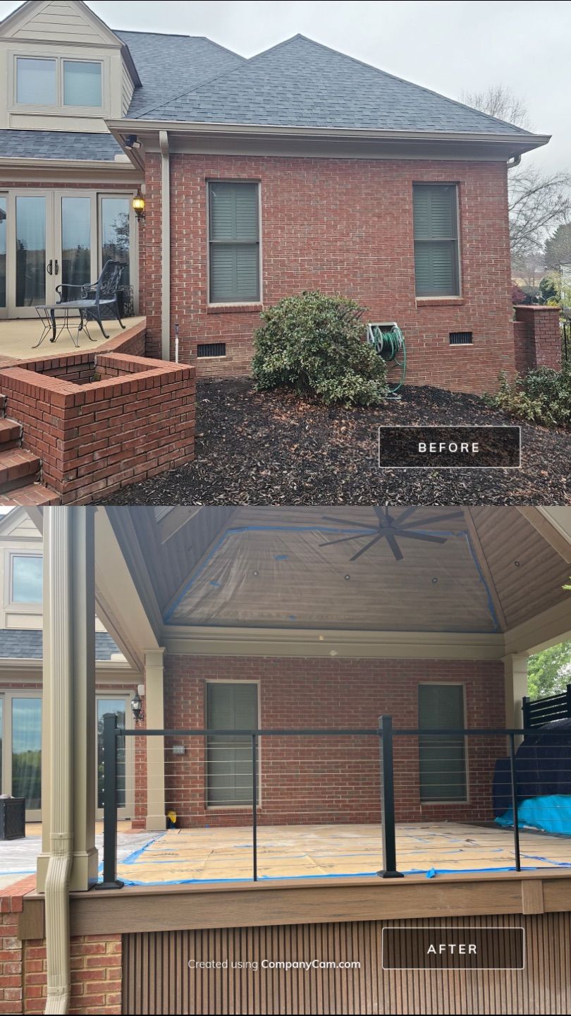 TimberTech Aluminum Deck Installation in Greer by Odio Custom Builders