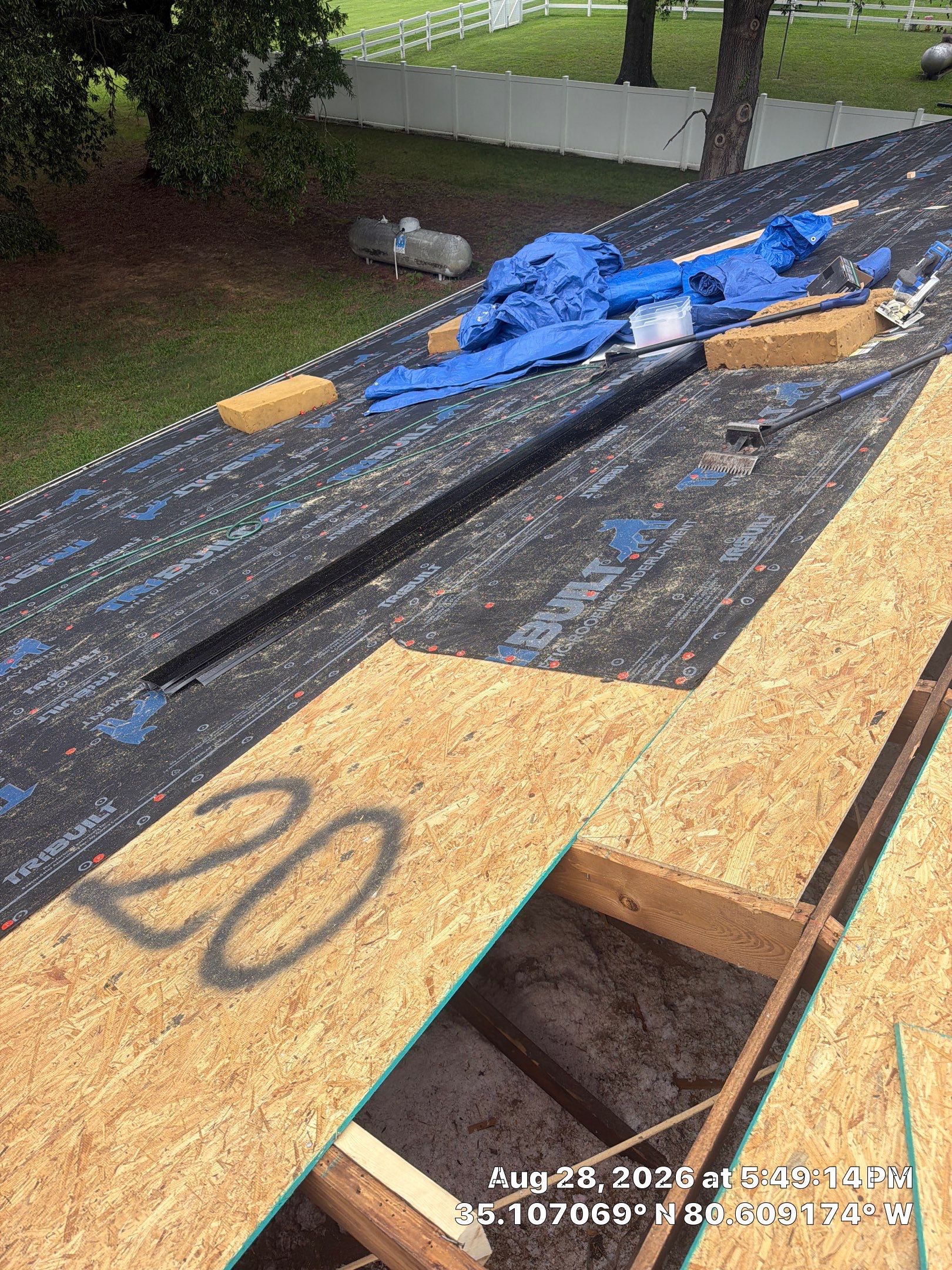 Roof replacement, interior and gutter repair by hail and wind damage by Just Brilliant Restoration JBR