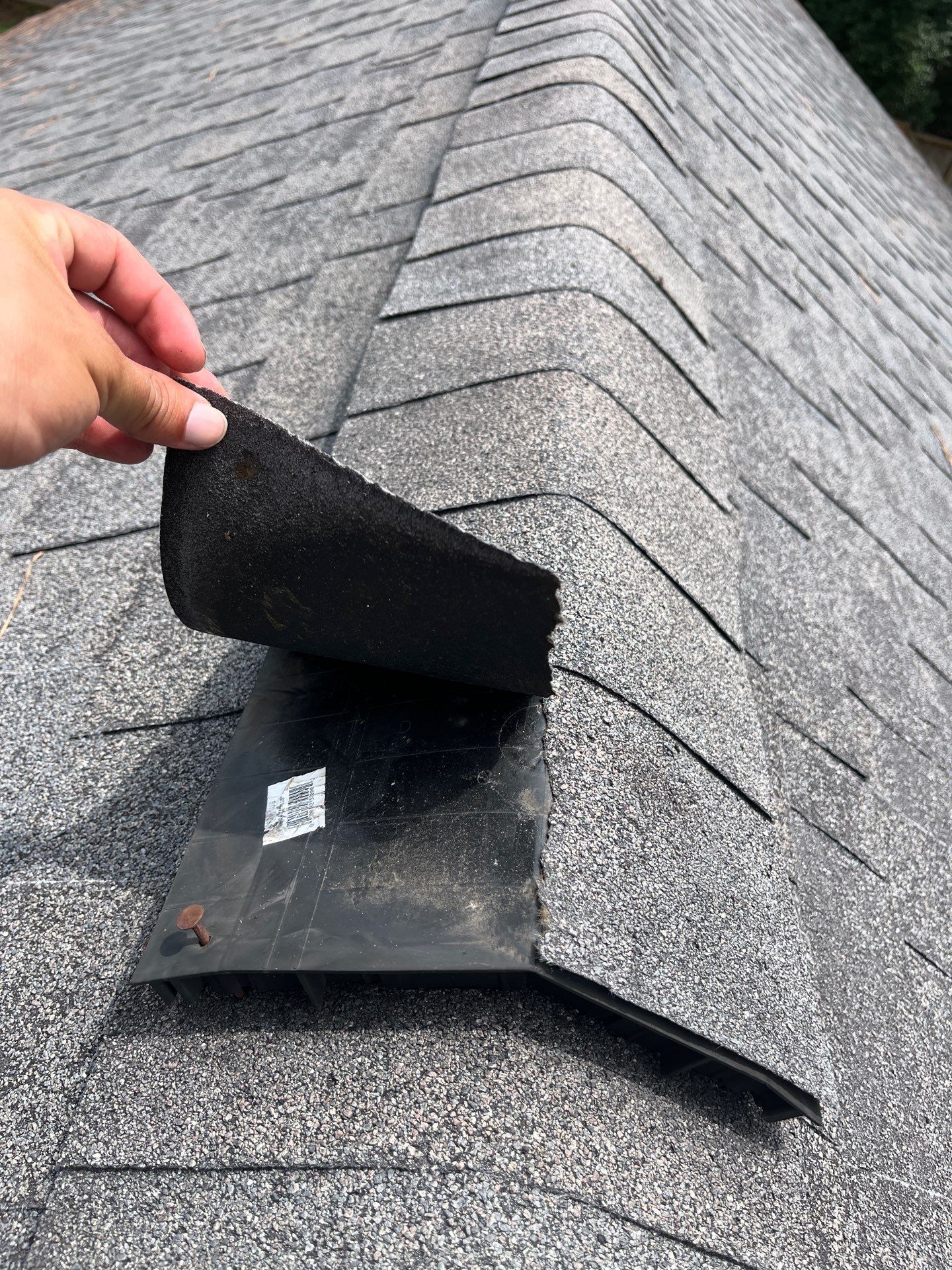 Hail Damage using Owen's Corning Duration (Lifetime) Shingles by Roof Repair Company
