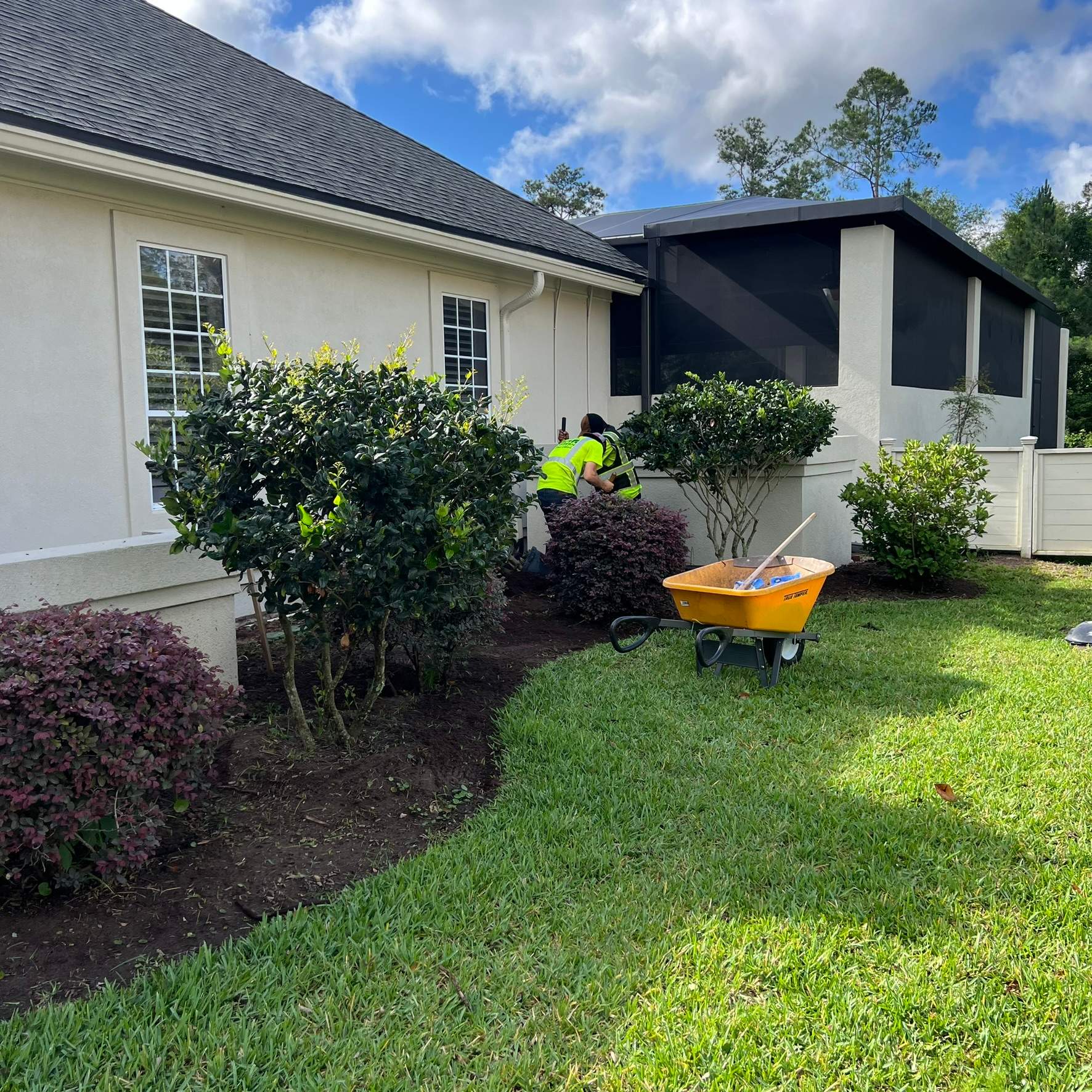 Plant & Mulch Installation | Deerwood Country Club by ProGreen Services