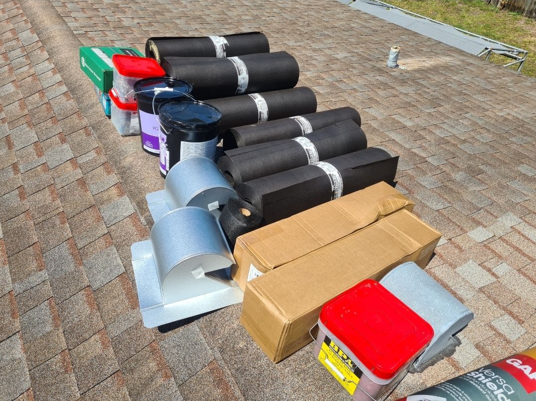 Residential Roofing Installation using 1" Nail strip metal roof by BLUES BROTHERS ROOFING