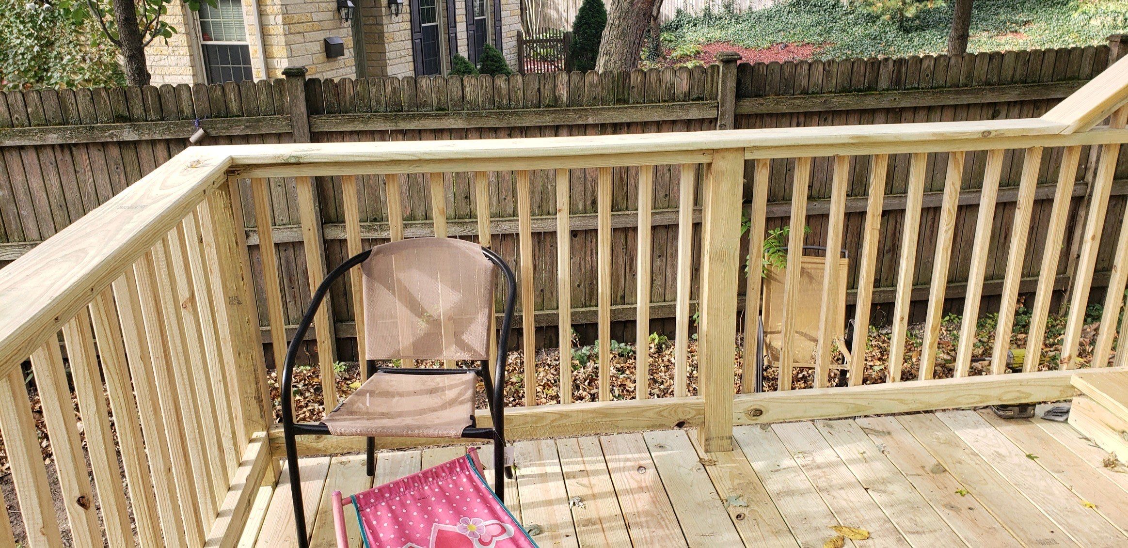 wood deck using treated lumber by Kraz Construction