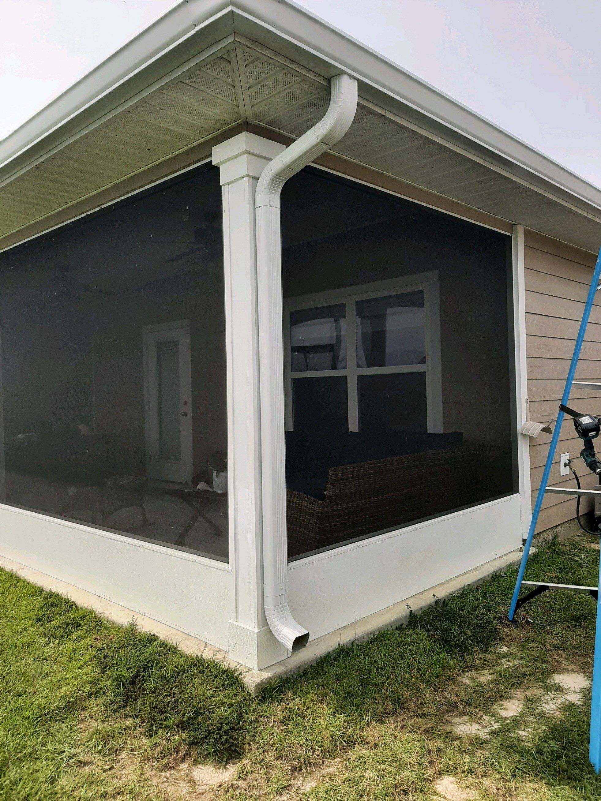 Seamless Gutter Installation using White K-Style Gutters by Gutter Professors