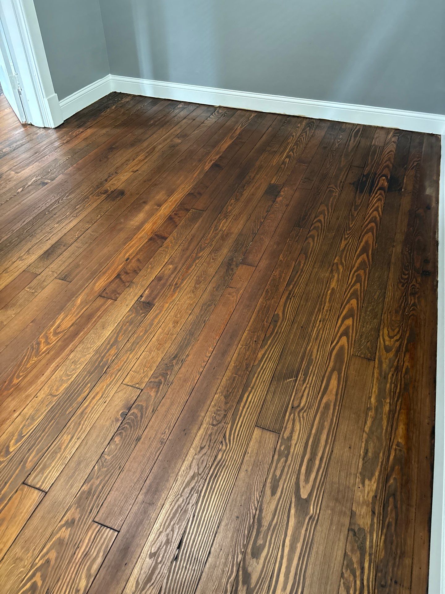 Hardwood Floor Refinishing and Staining Project in Latonia by Footprints Floors Kentucky