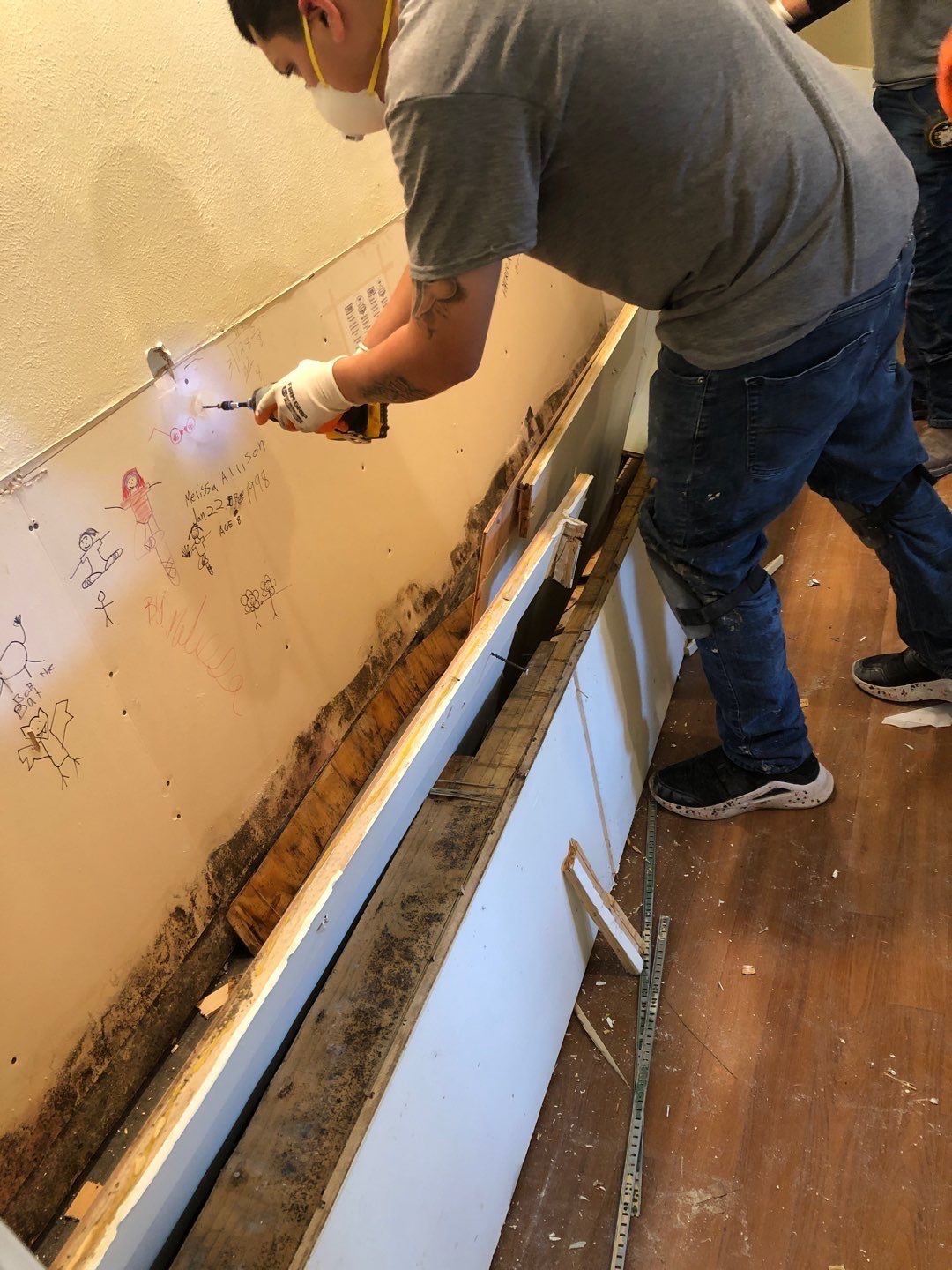 Home Remodel after Huge Water Damage by L&T General Contractors and Restoration INC