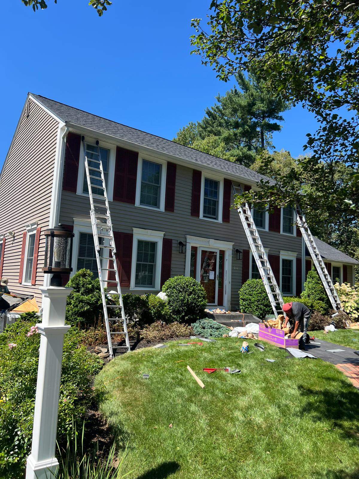 Full Roof Replacement in Arlington, MA – Architectural Black Shingles by JOHNNYS PRO