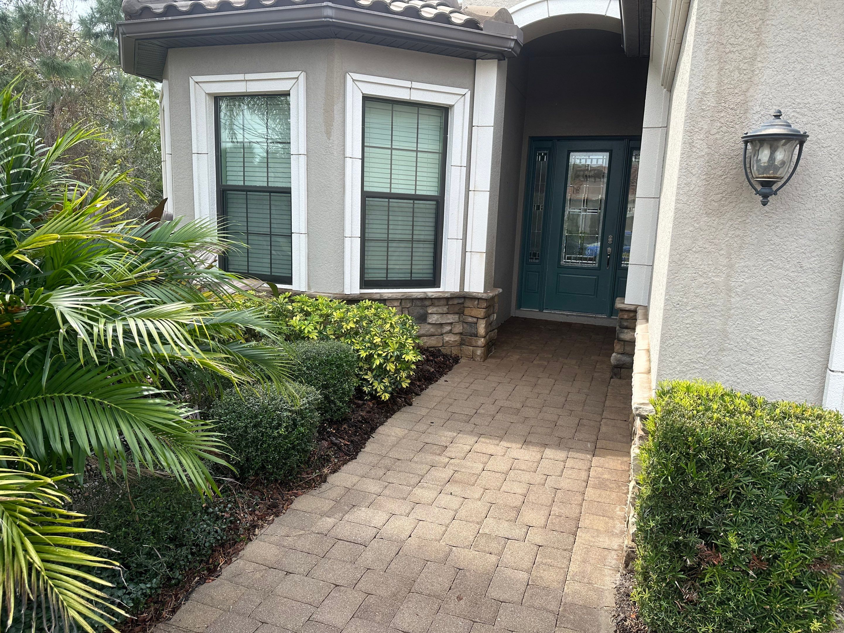 Concrete Tile Roof, Paver Pool Deck, Screen Enclosure & Driveway Cleaning in Artisan Lakes Esplanade, Palmetto, FL | Sunshine AquaWash by Sunshine AquaWash