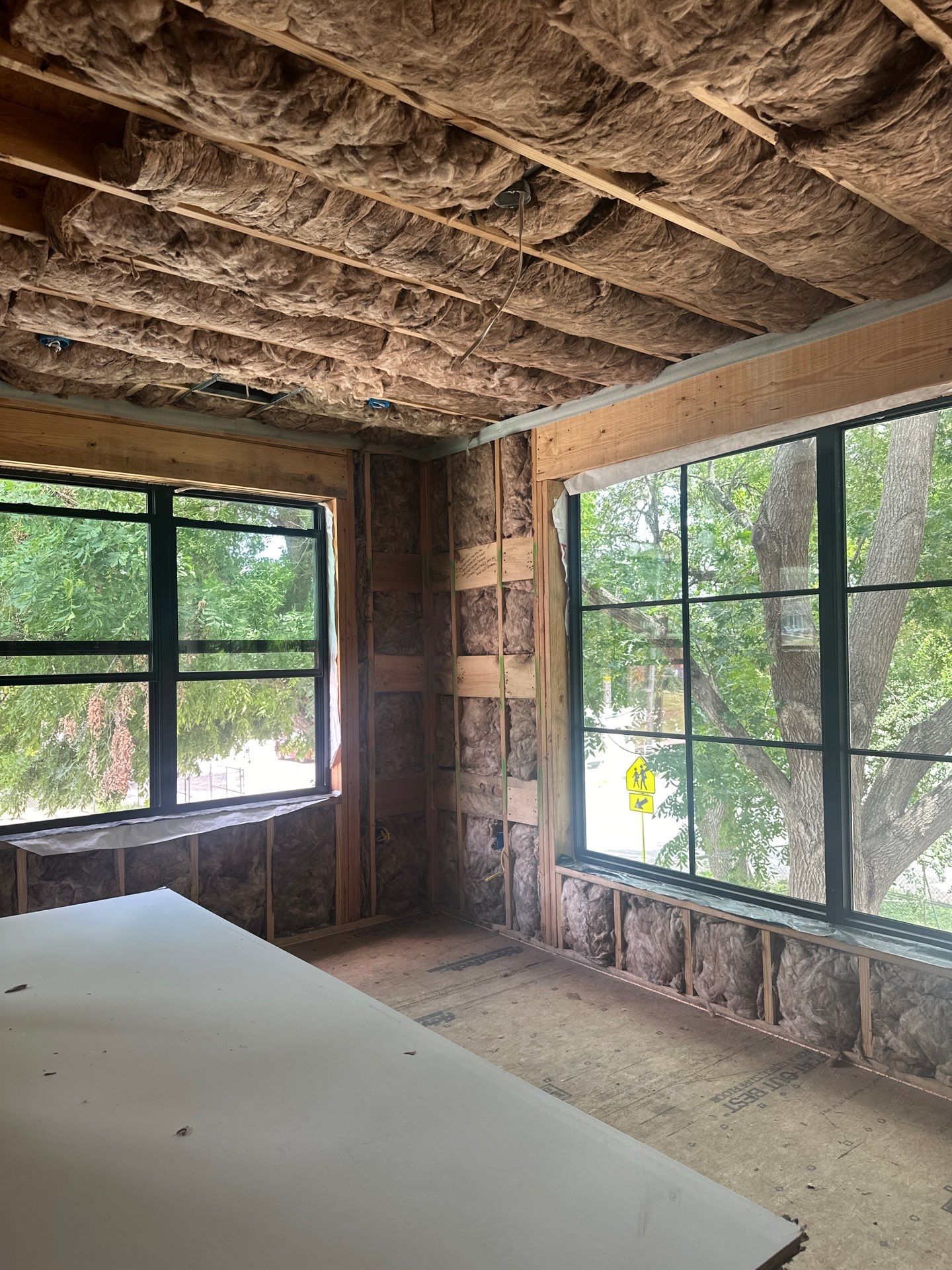 Full install on this new beautiful custom home in Dallas by Apex Insulation Solutions