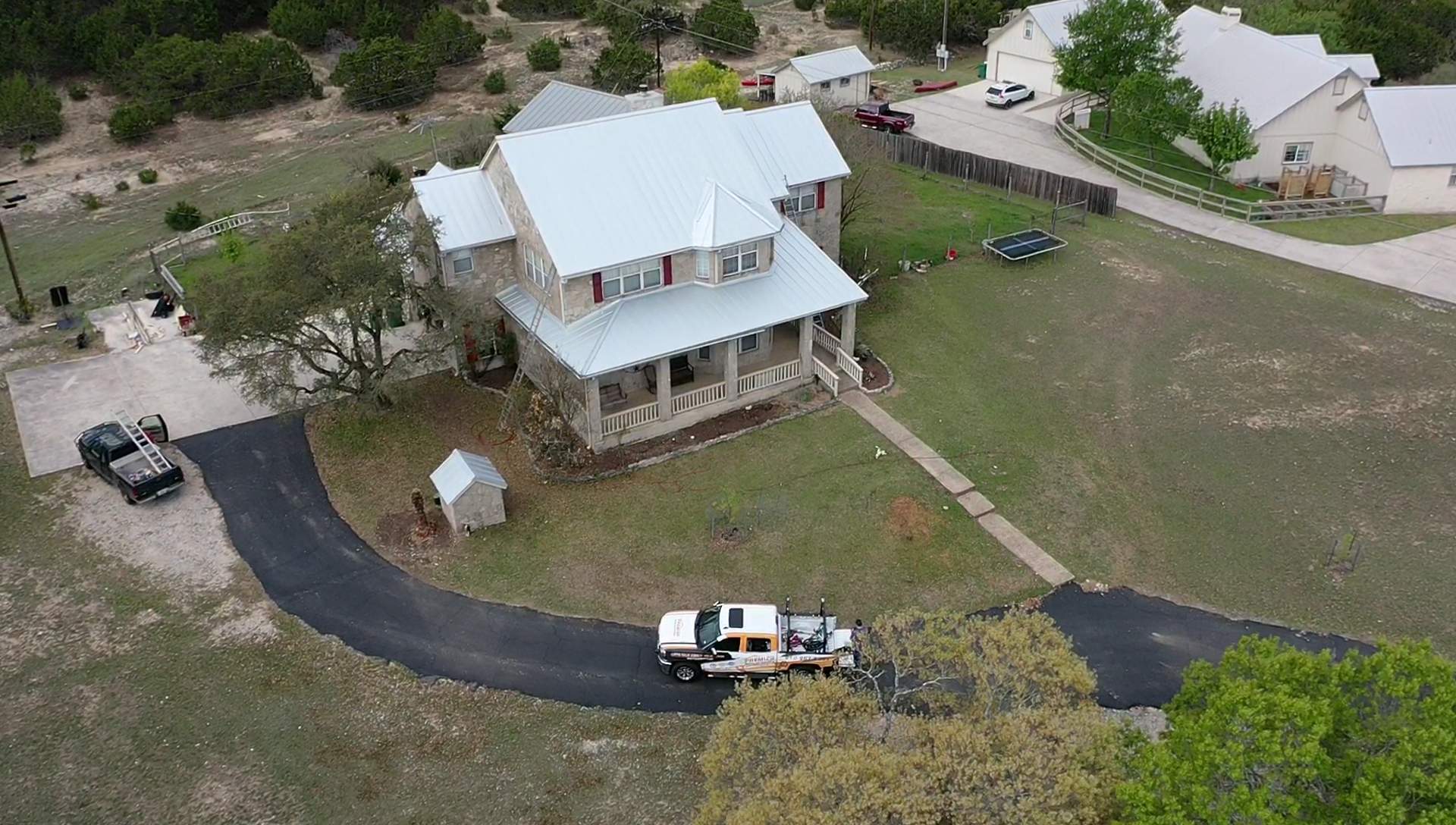 Residential Metal Roof Installation using McElroy Metal by Premier Roofing and Contracting