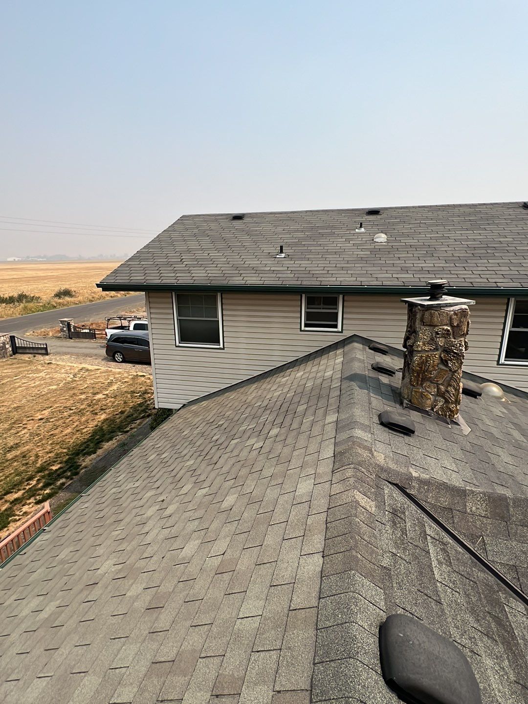 Residential Roofing Installation using IKO Dynasty (Color: Granite Black) by Orezona Building & Roofing Company, Inc.