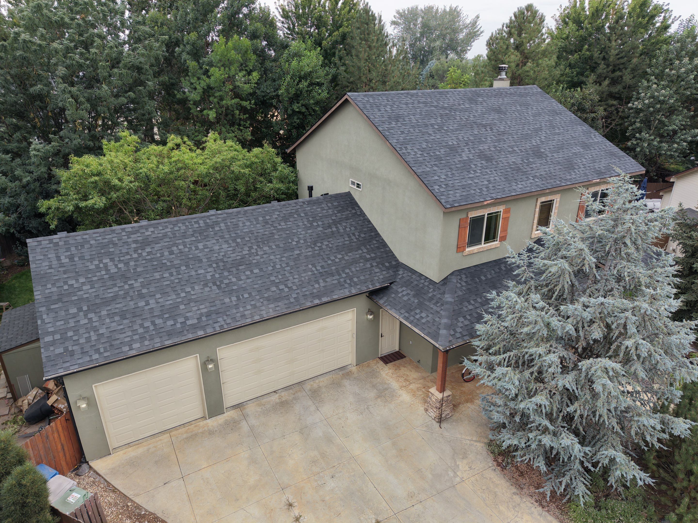 Residential Roof Replacement for Two-Story Stucco Home in Star by Olive Roofing