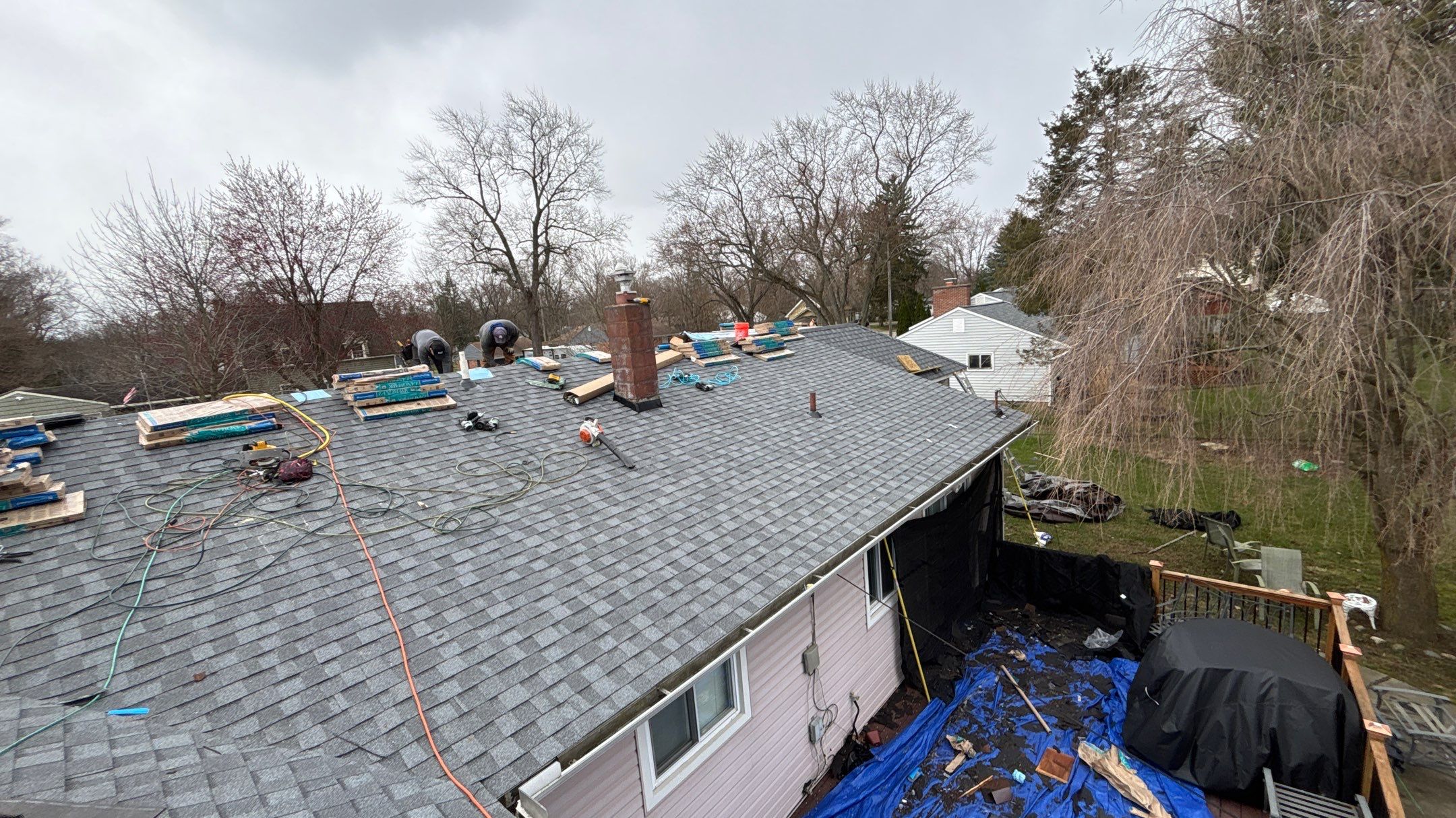 Roof Replacement using CertainTeed Landmark Pewter by 180 Contractors