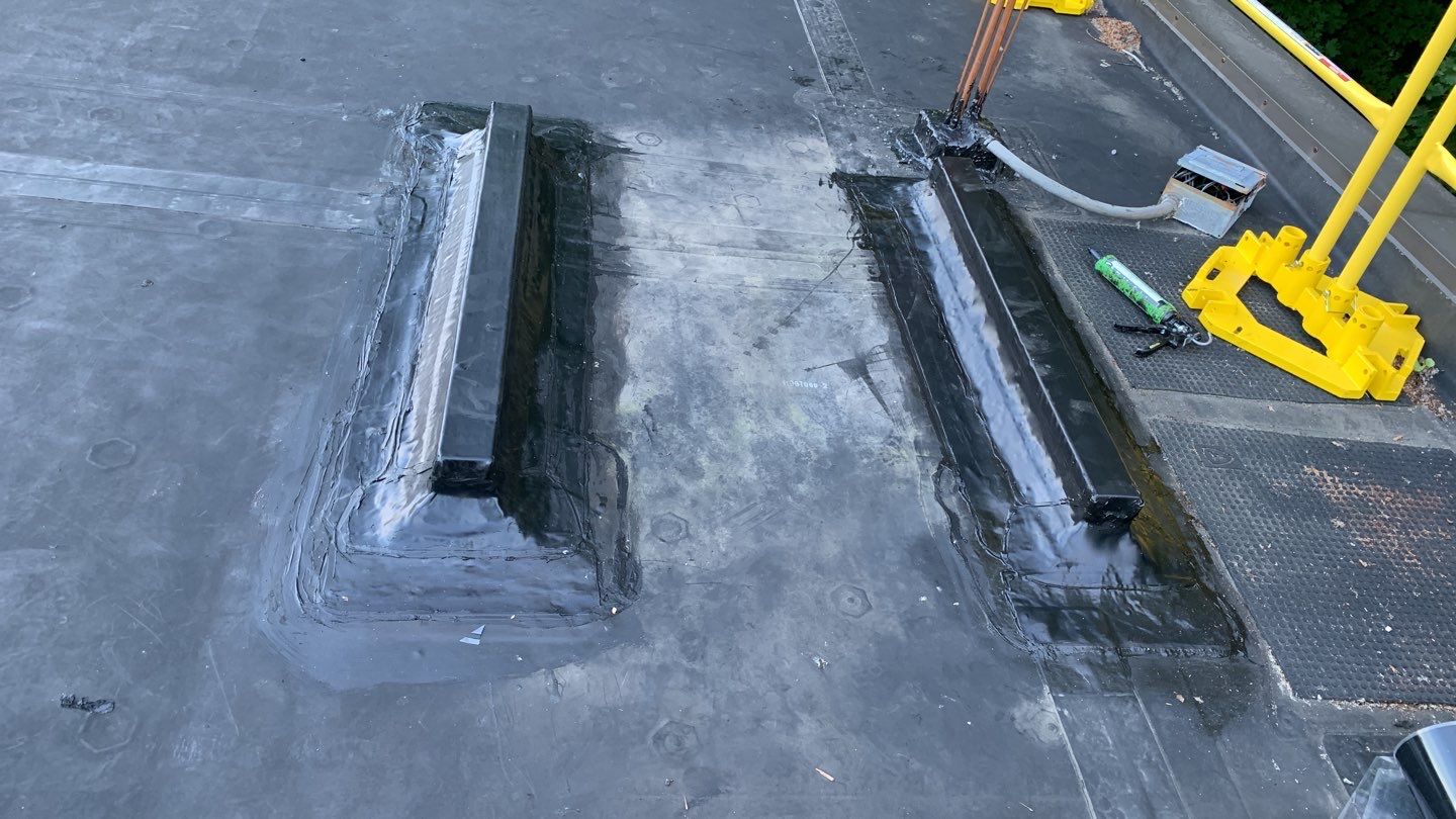 Commercial Roofing Repair using EPDM  by A Plus Exterior