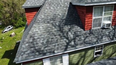 Residential Roof + Gutters & Downspouts Install 