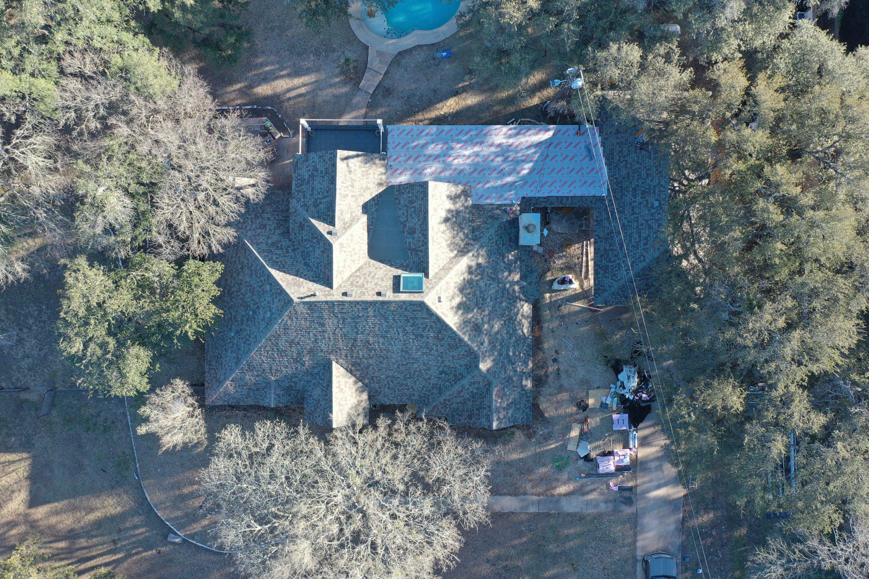 Residential Roof Replacement using Owens Corning Duration by Action Exteriors Austin