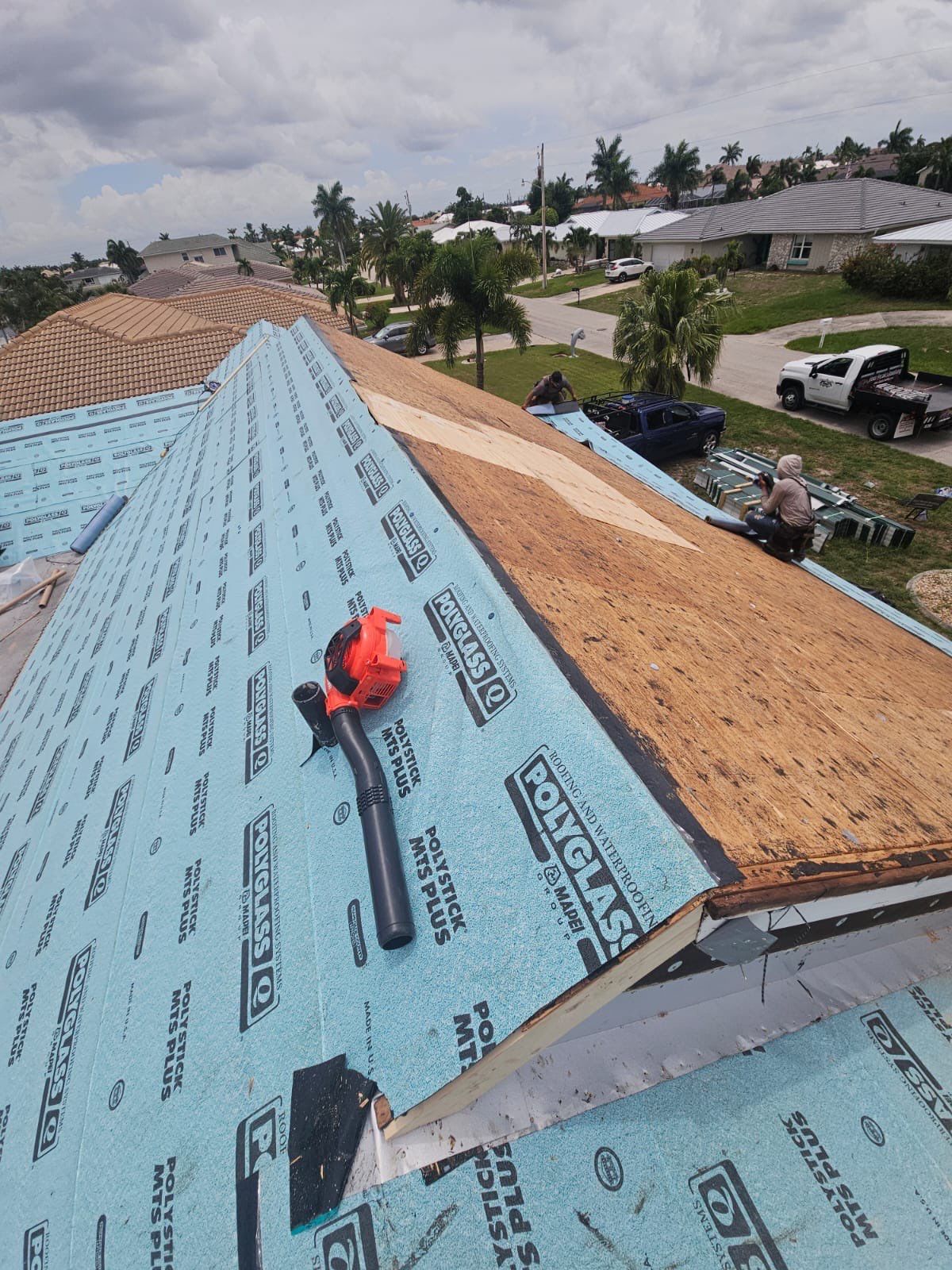 Residential Roofing Installation using Gulf Coast Metals Gulf Seam Panels by Four Peaks Roofing