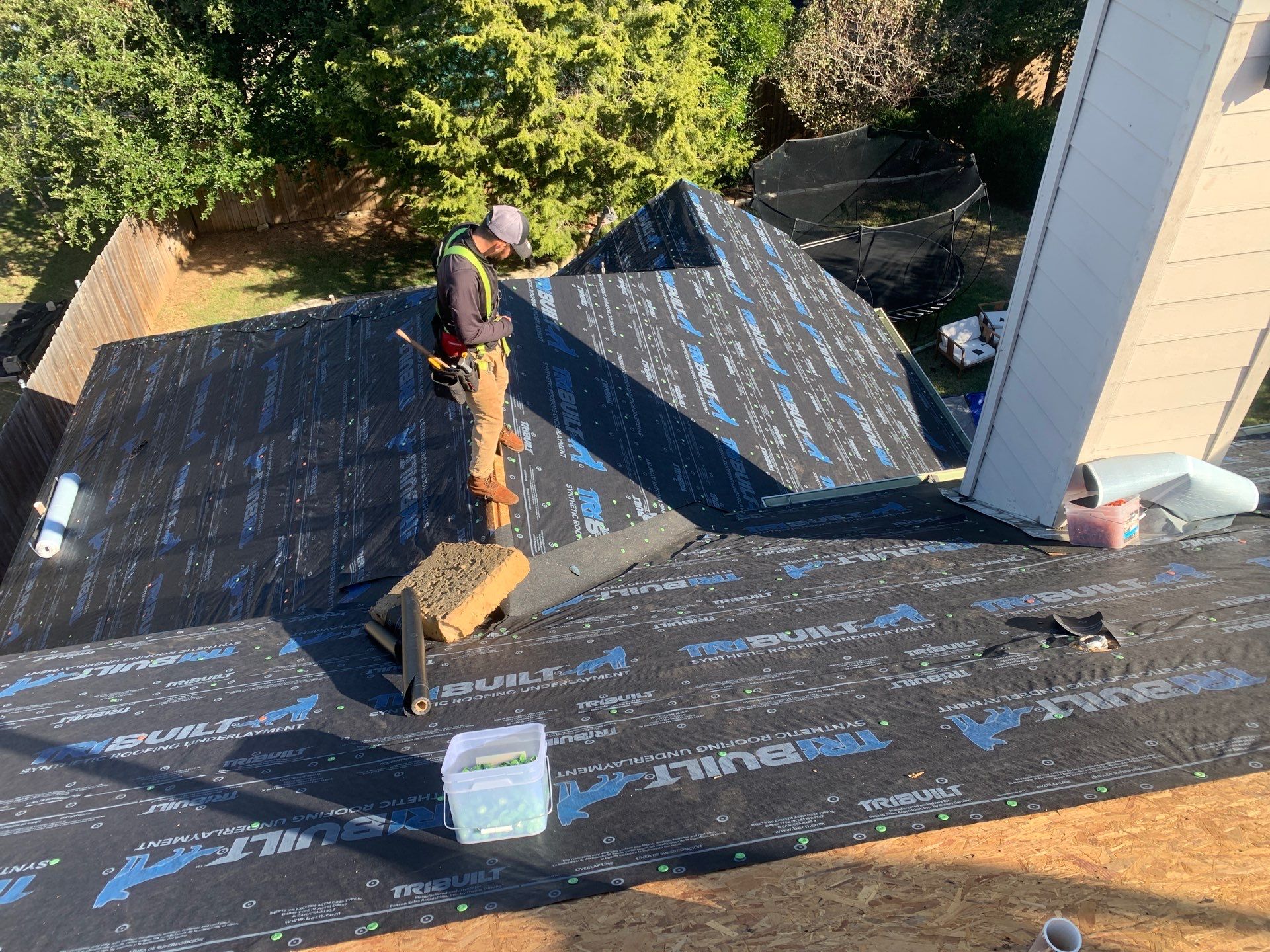 Hail Damage Restoration and Asphalt Shingle Roof Replacement in Austin by Caliber Restoration LLC