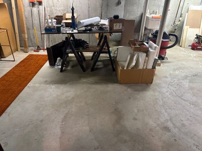 Full Basement and Garage Epoxy Flake Floor Installation in North Muskegon