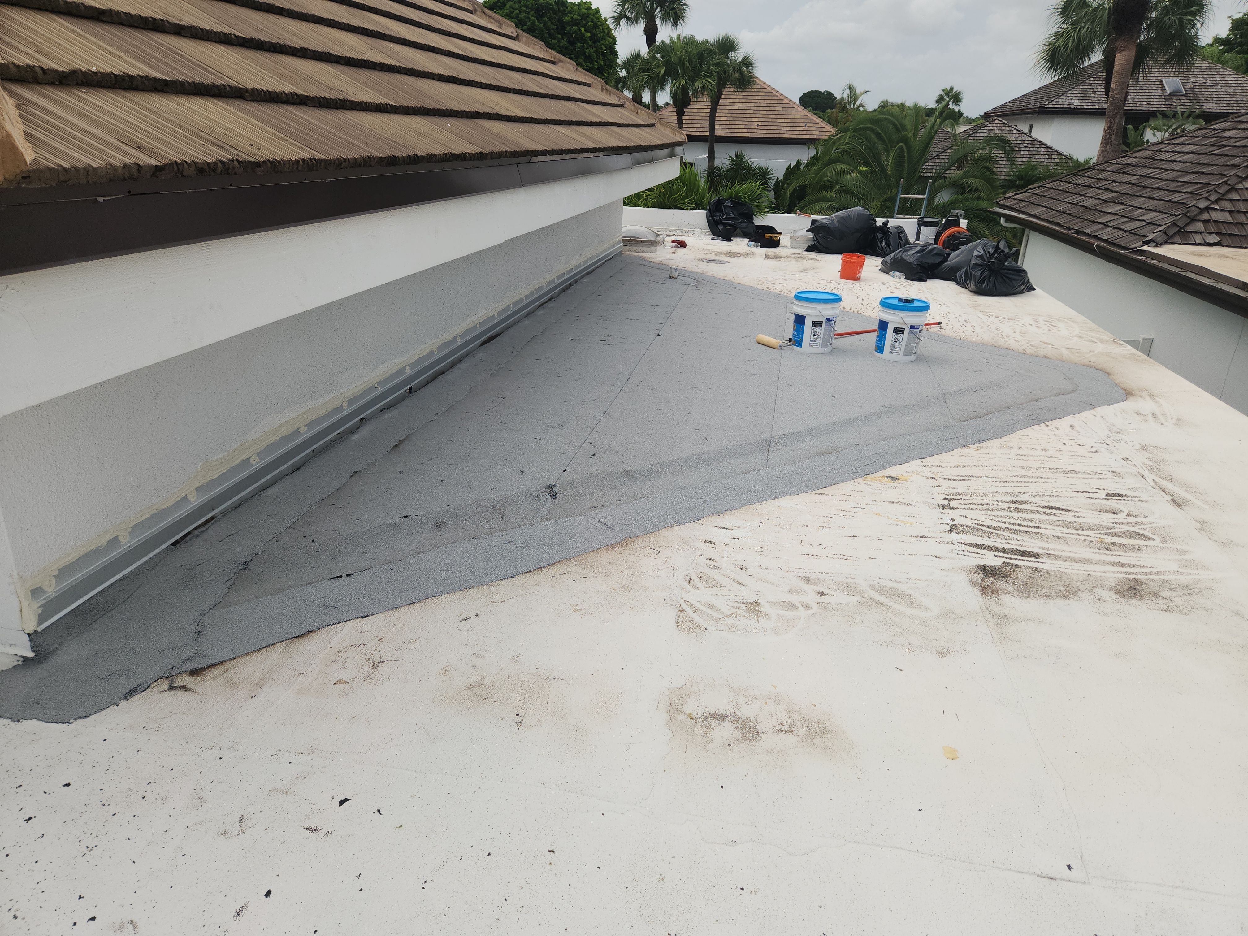 Flat Roof Restoration and Silicone Coating in Boca Raton by Aastro Roofing
