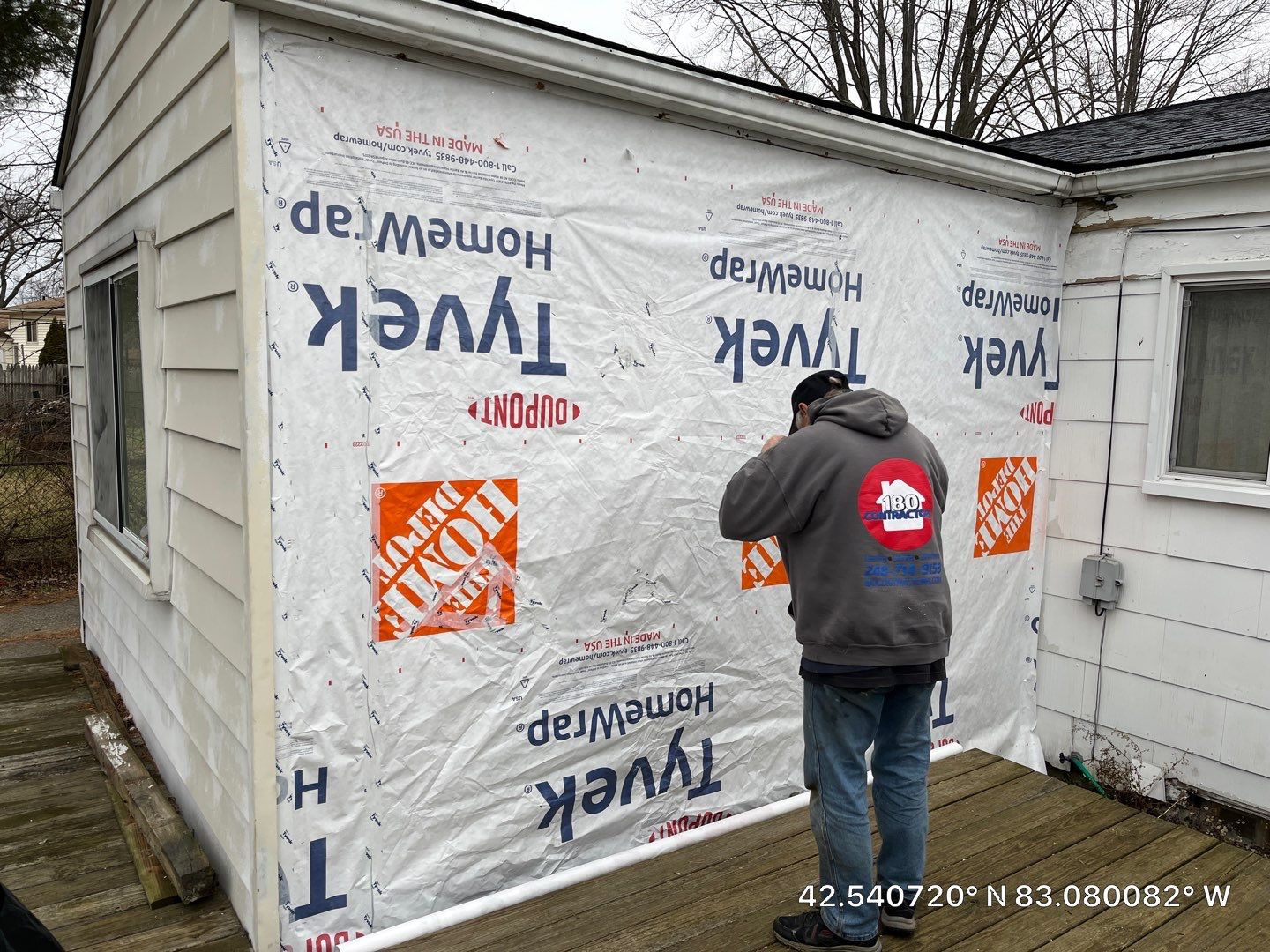 Siding Replacement using CertainTeed Restoration Classis D4 by 180 Contractors