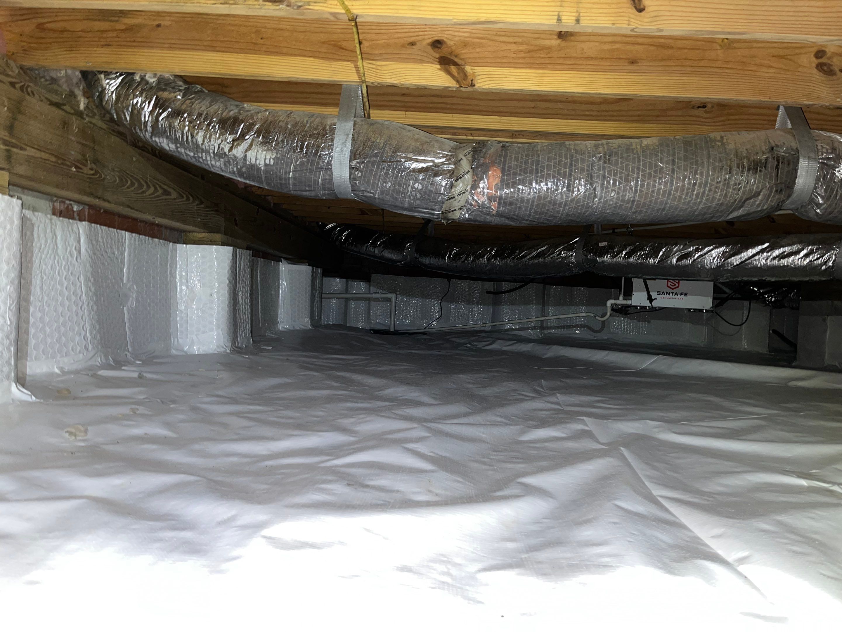 Impact Choice Encapsulation with French Drain and Crawlspace Doors by Impact Crawlspace