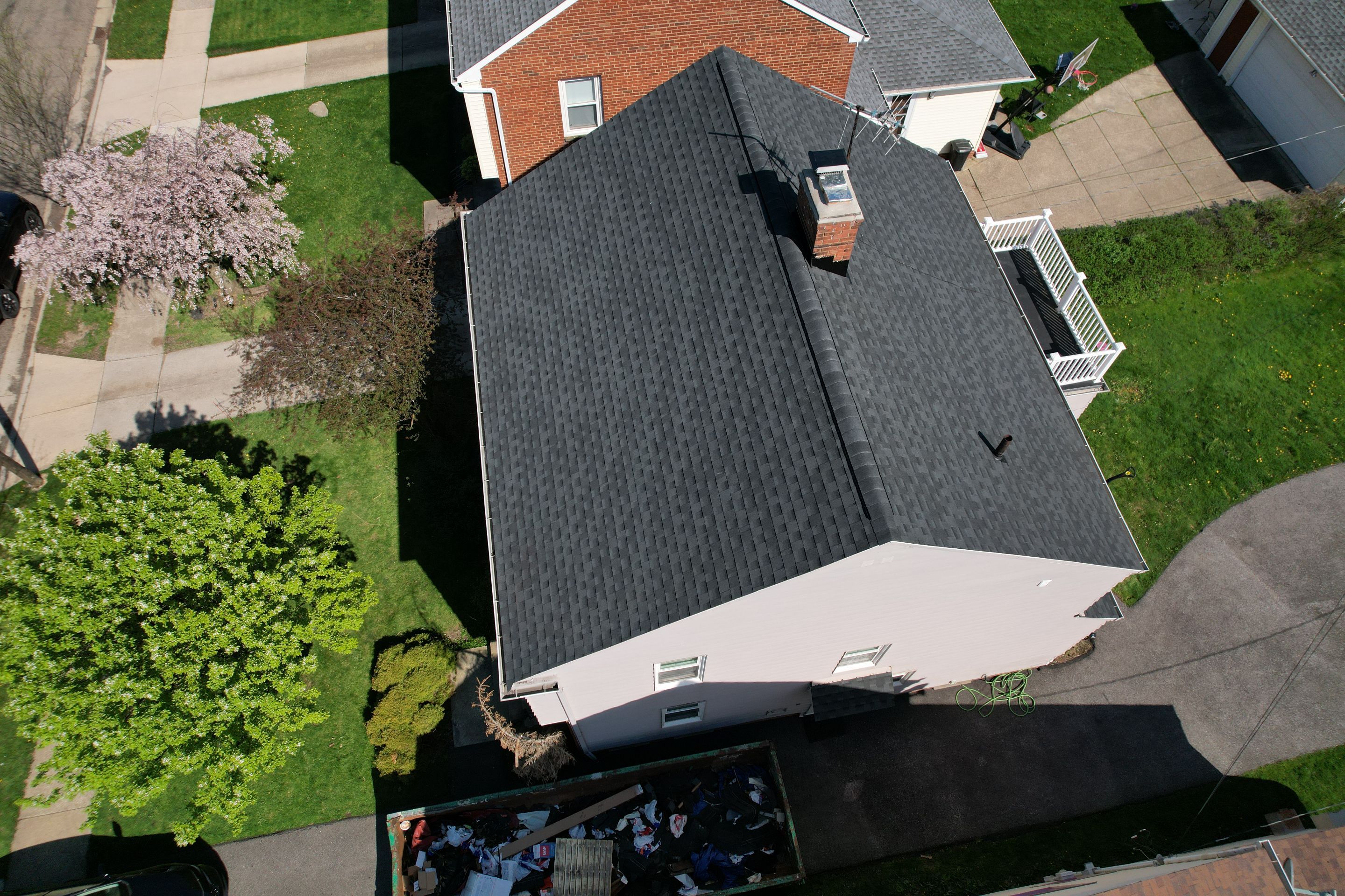Residential Roof Replacement using GAF Timberline HDZ Charcoal by Atlas Roofing & Restoration