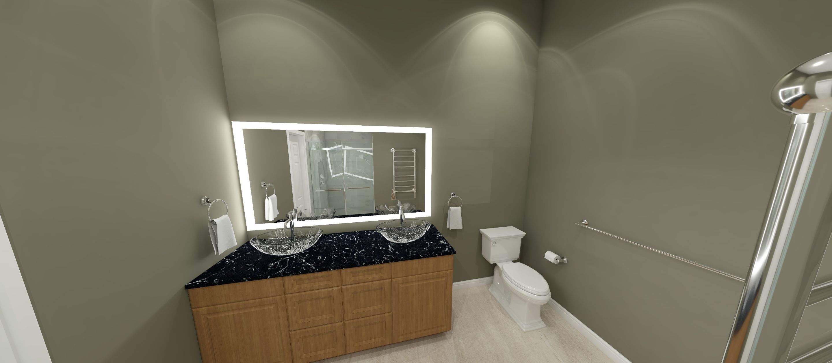 Bathroom Remodel using Tile by Home Concepts Construction