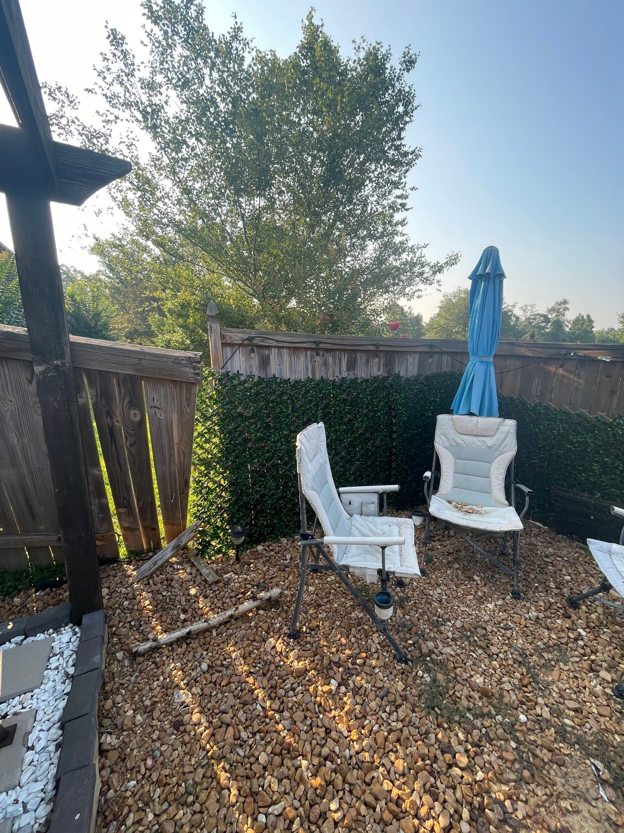 6ft Treated Pine Good Neighbor Fence 6x6 French Gothic Posts by Roberson Construction LLC