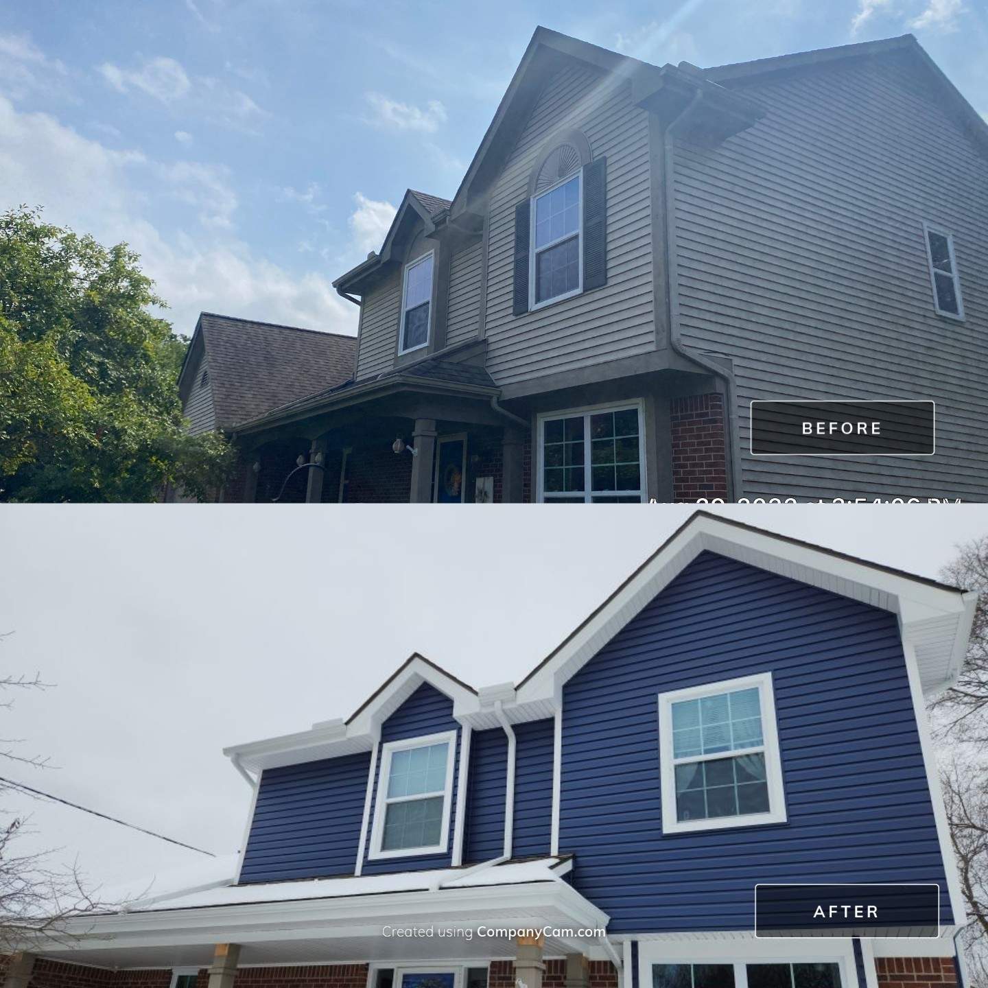 Siding Replacement using CertainTeed Restoration Classis D4 by 180 Contractors