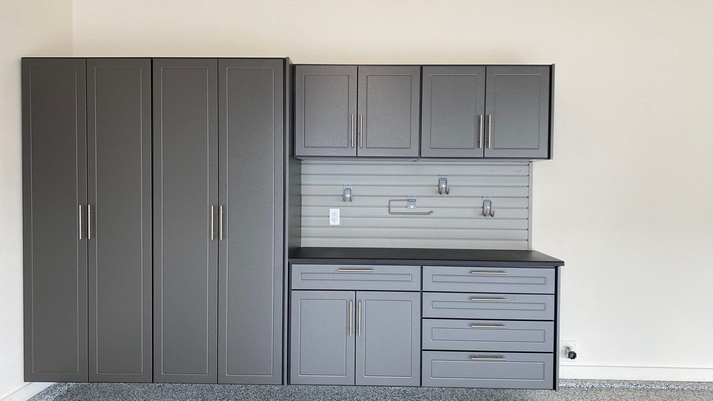 Ron W. adds storage to garage! by Banner Garage