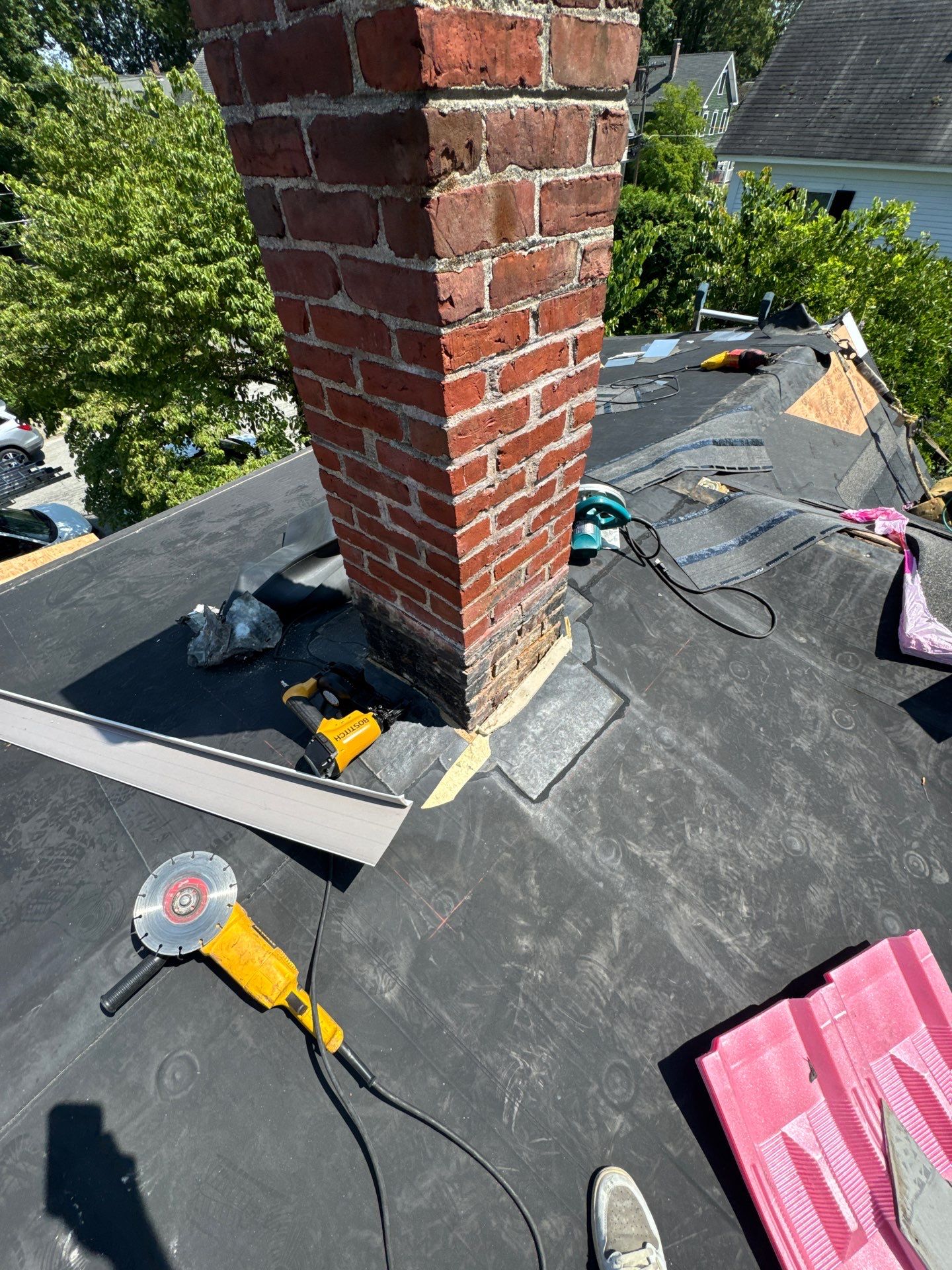 Full Roof Replacement + Custom Gutter Install | Onyx Black Finish by Mighty Dog Roofing of Greater Middlesex County