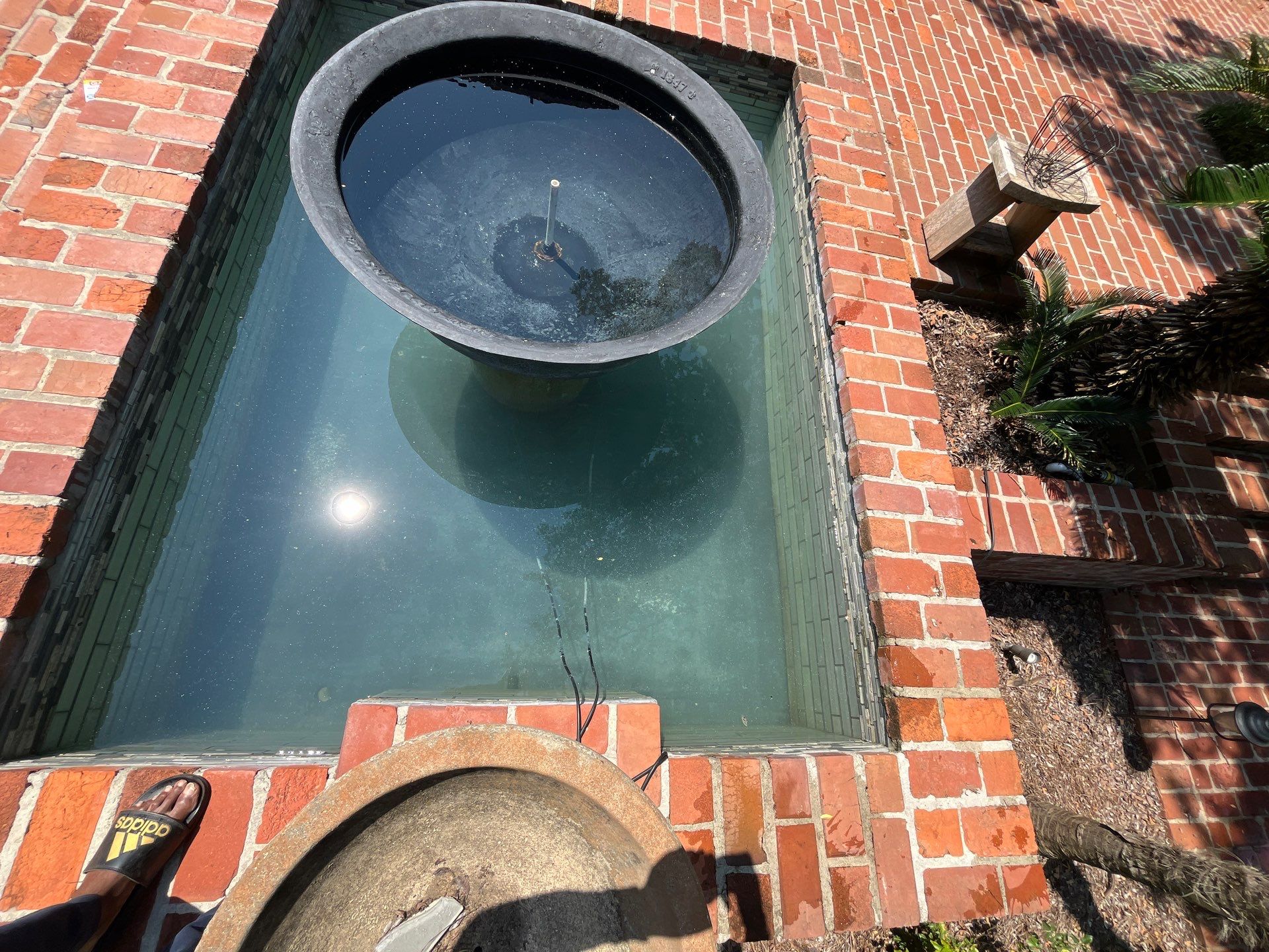 Pool Cleaning using Pool Cleaner by College Bros Outdoor services