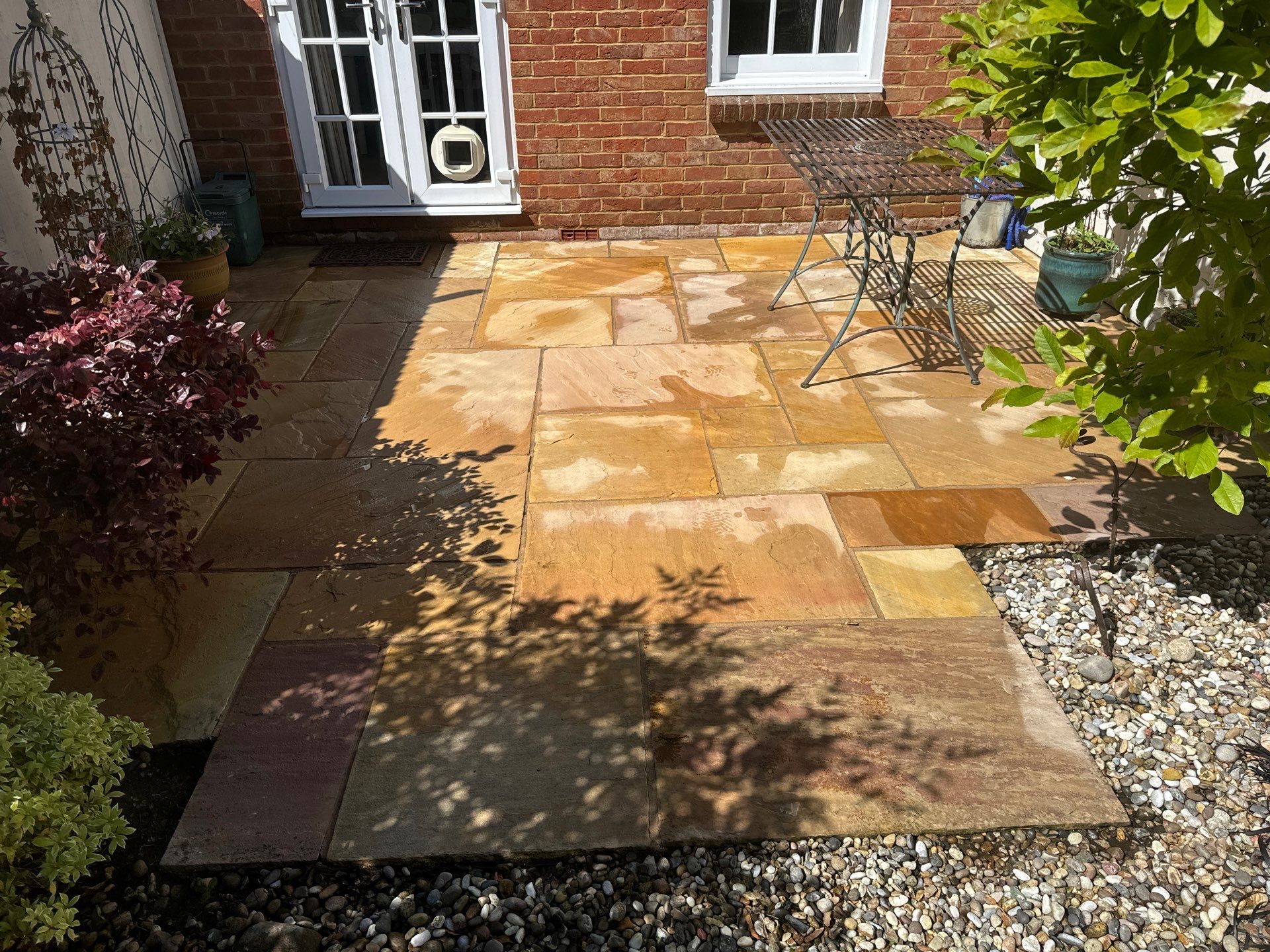 Patio Clean using honda 21 ltr/min by Ges Exterior Cleaning ltd
