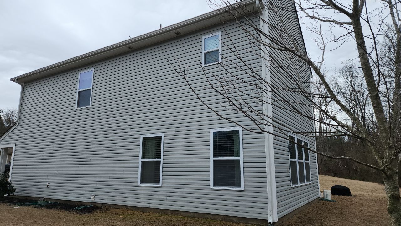 House Wash using cleaner by Power Wash Masters LLC