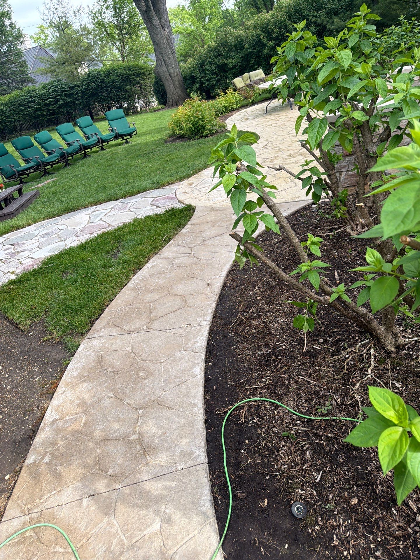 Stamped Concrete Surface Cleaning by Northern Power Washing LLC.