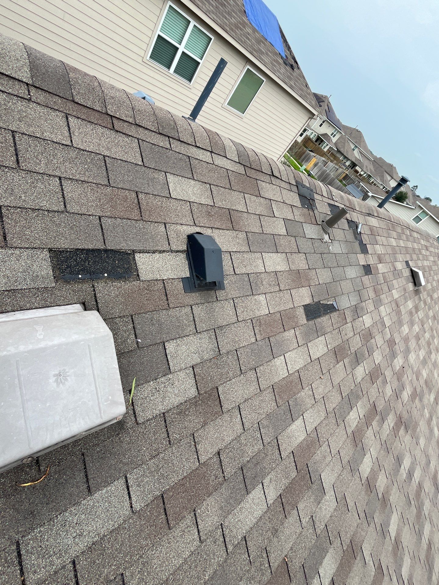 Hail Damage using Owen's Corning Duration (Lifetime) Shingles by Roof Repair Company